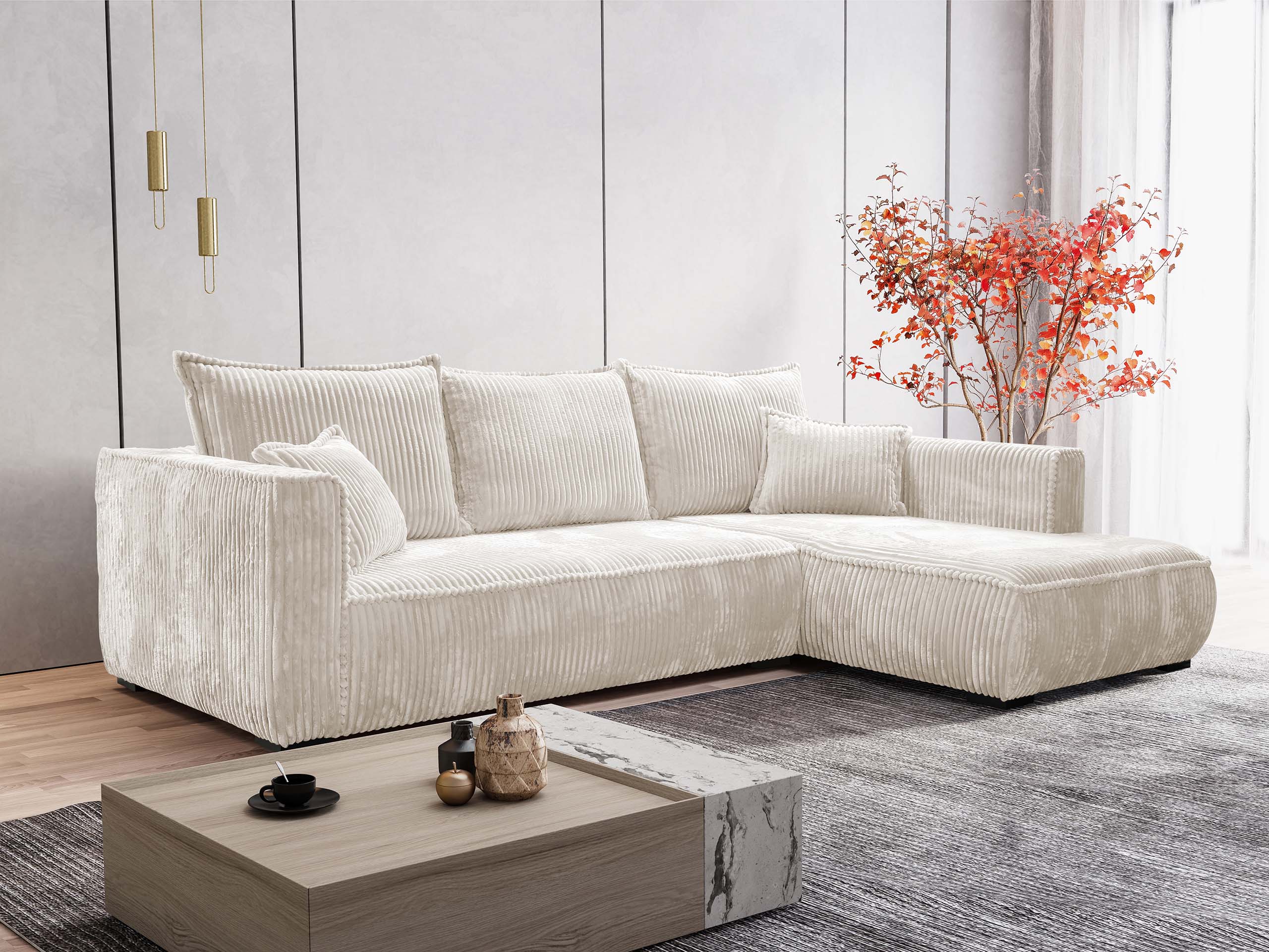 Corner sofa TrendyNest Circas (Tilia 01)