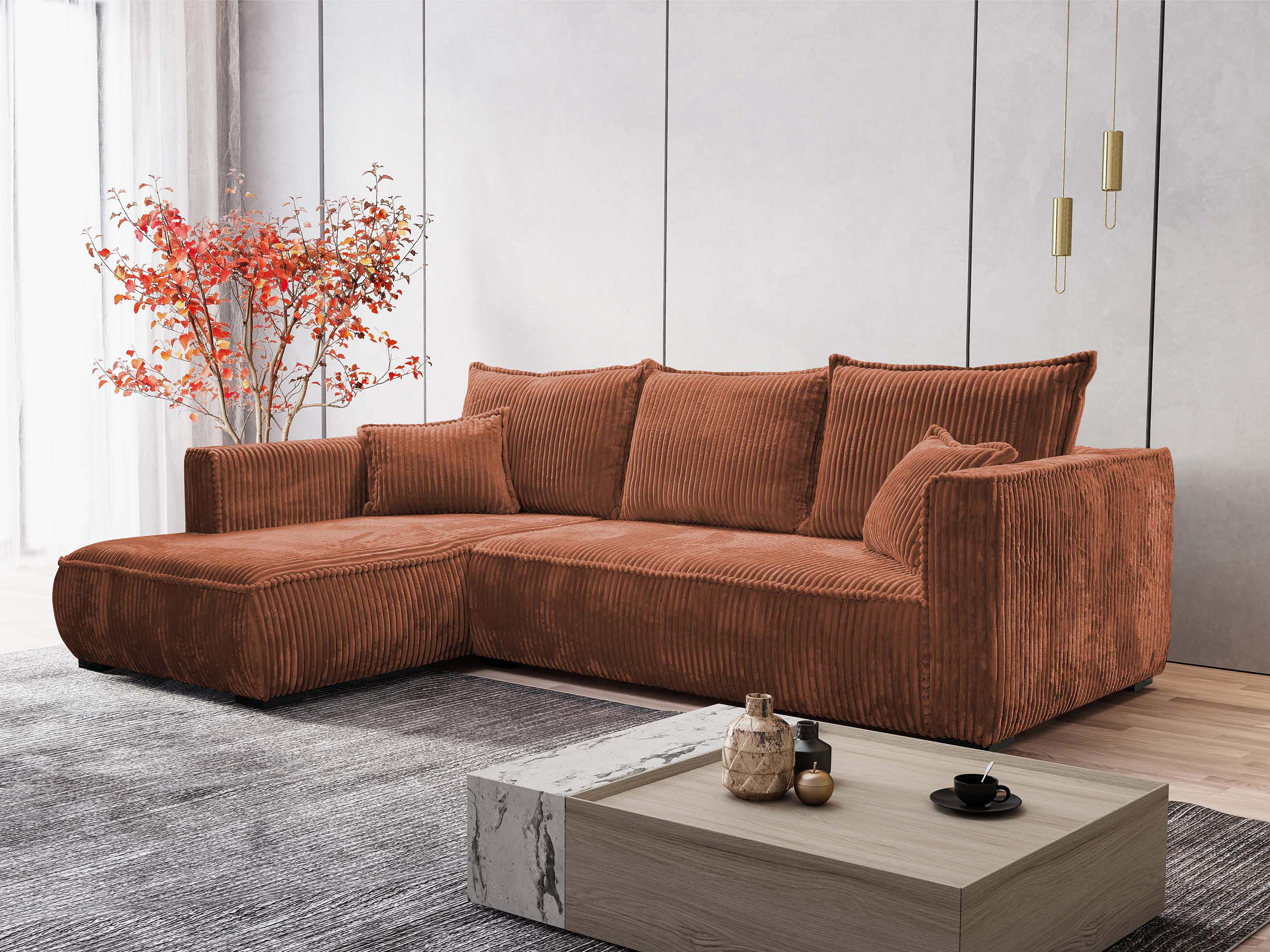 Corner sofa TrendyNest Circas (Tilia 52)