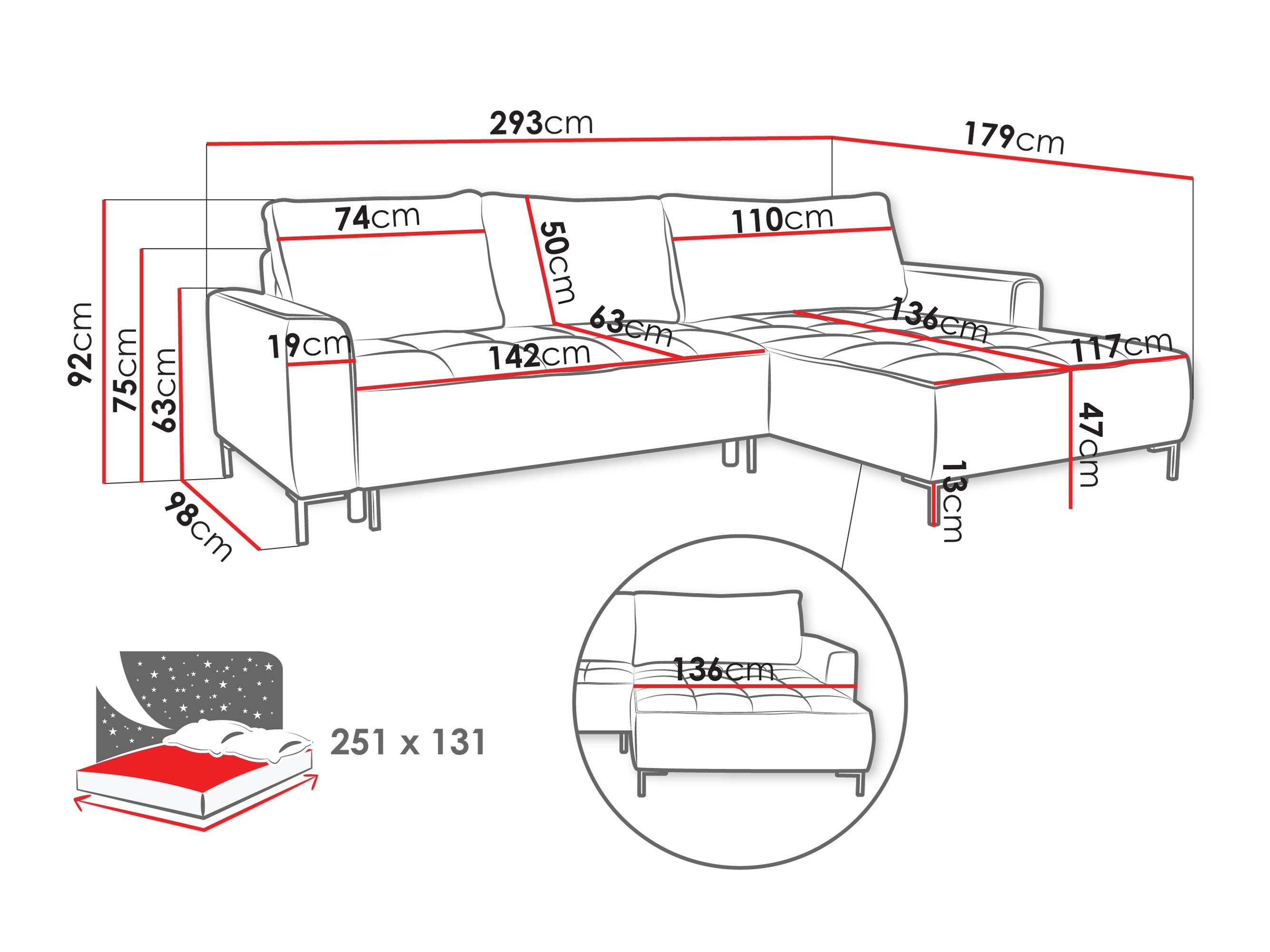 Corner sofa TrendyNest Valetio (Genesis 05)