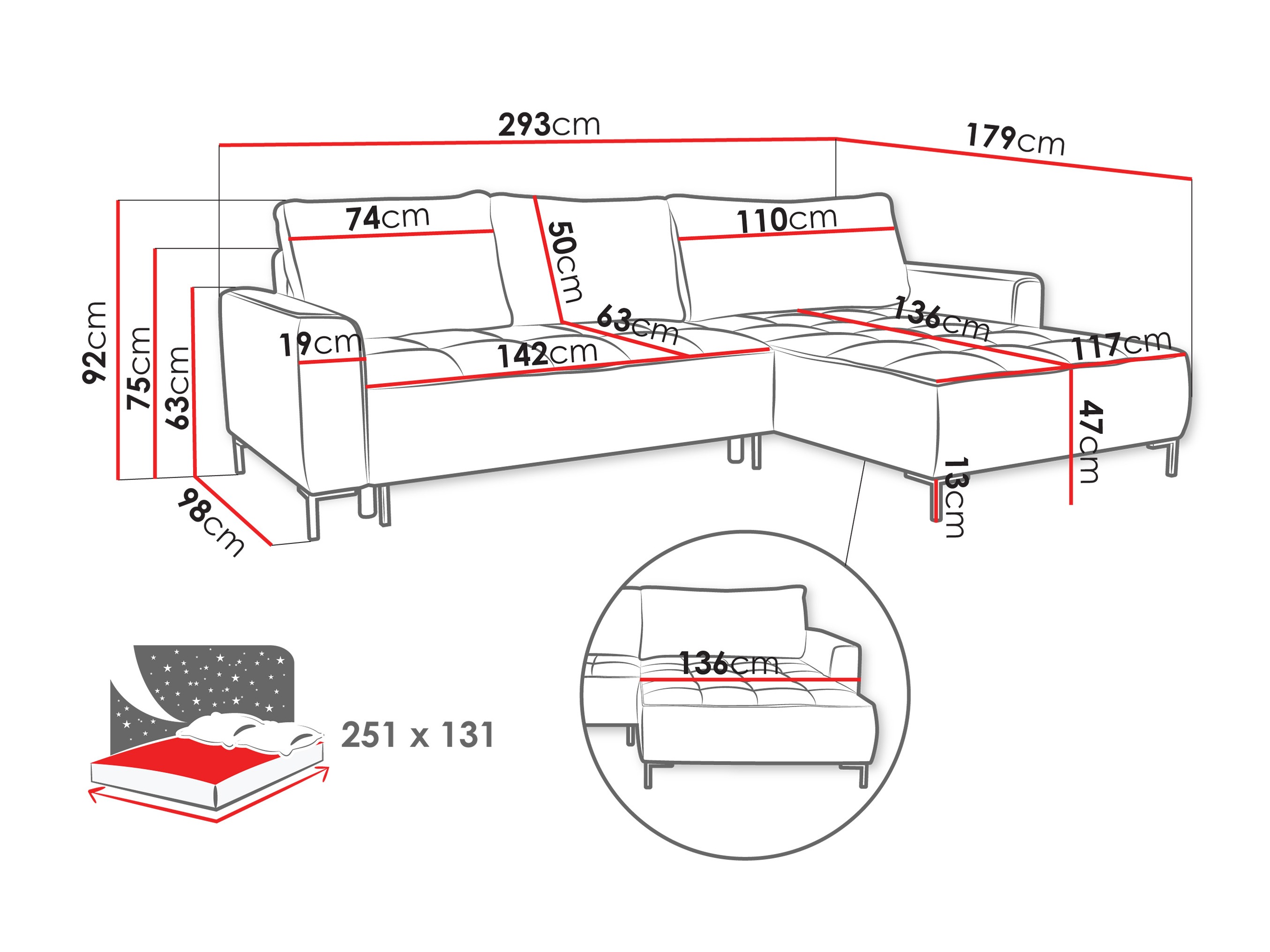 Corner sofa TrendyNest Valetio (Genesis 11)