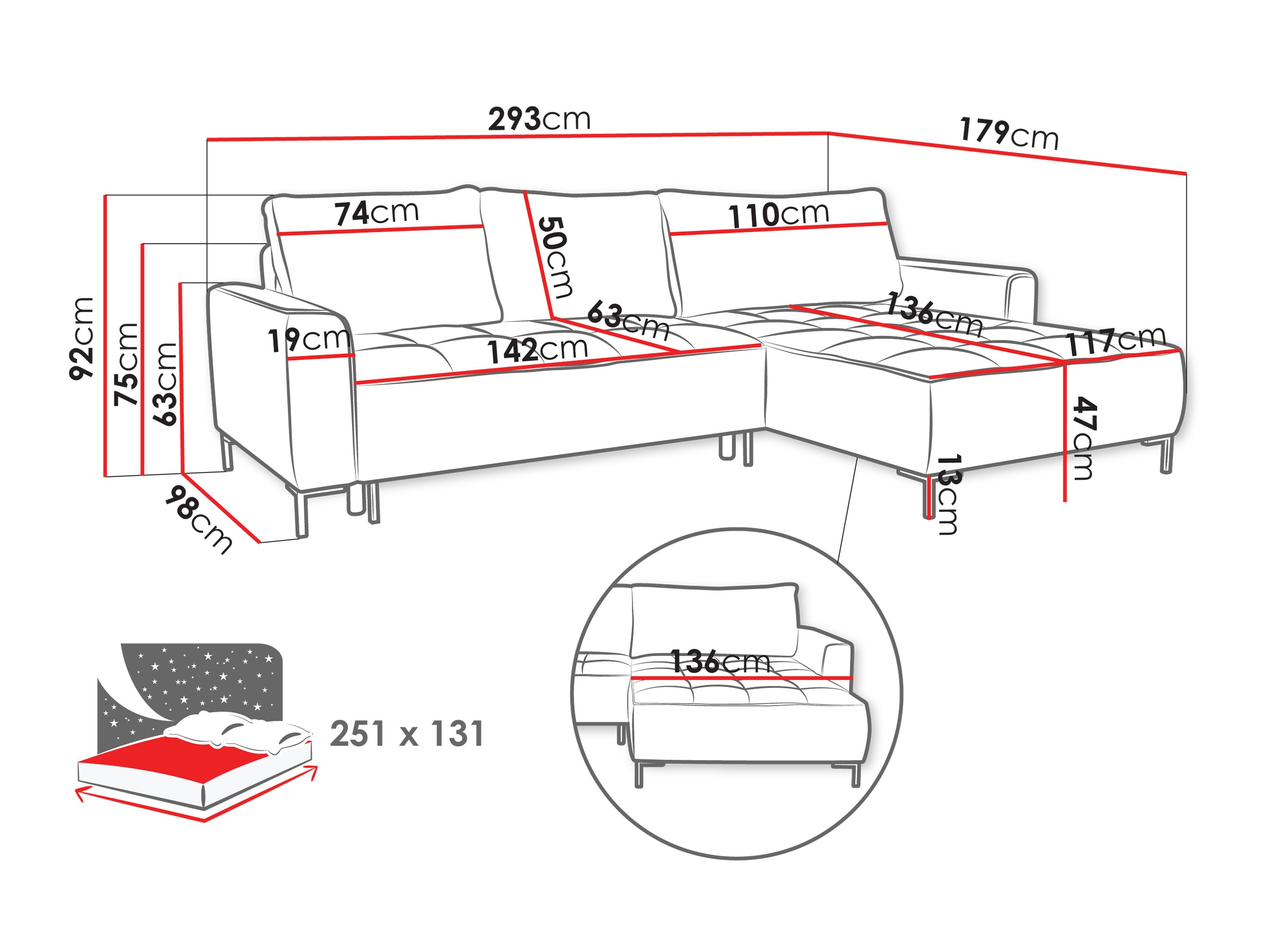 Corner sofa TrendyNest Valetio (Genesis 11)