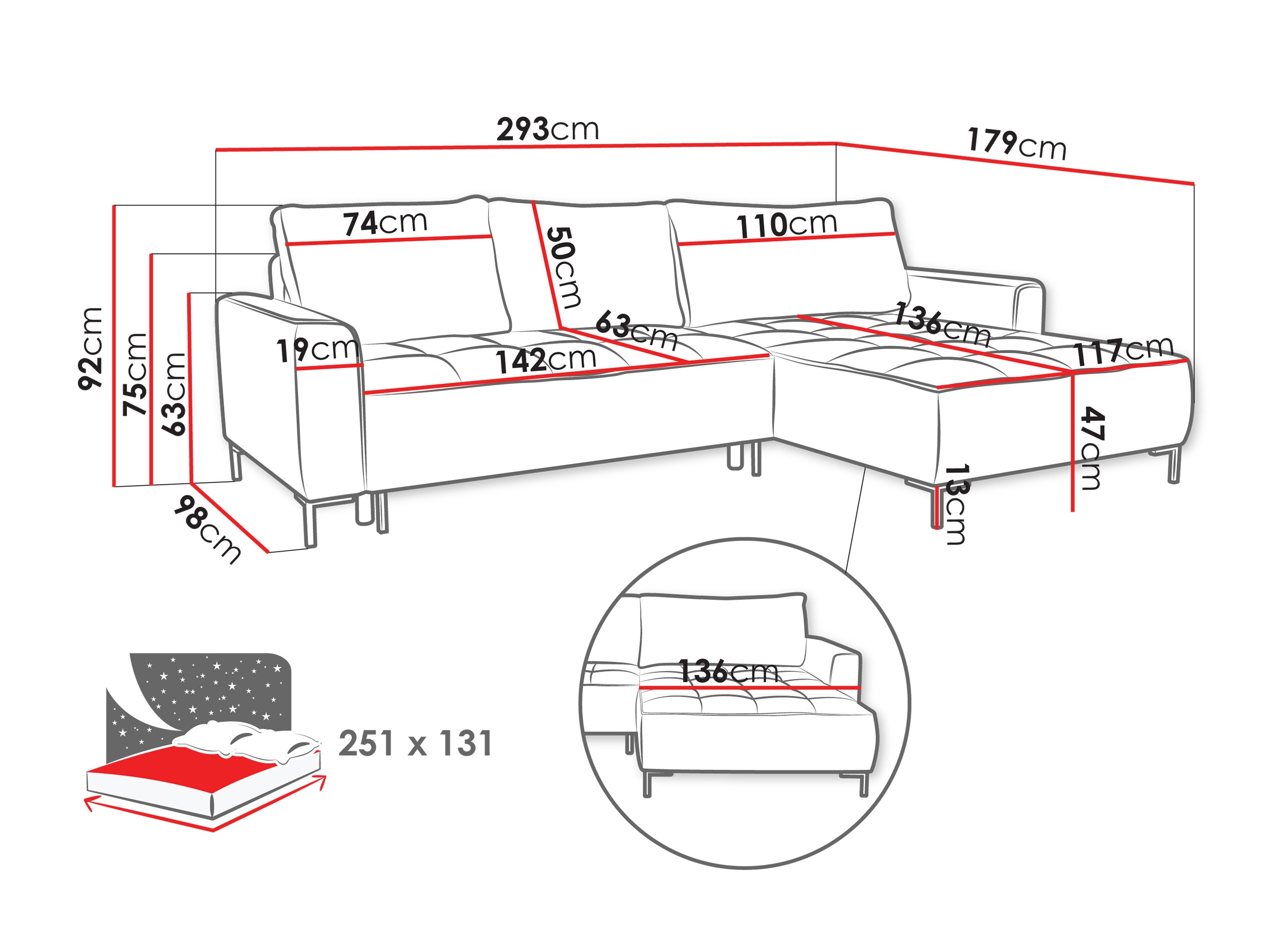 Corner sofa TrendyNest Valetio (Genesis 18)