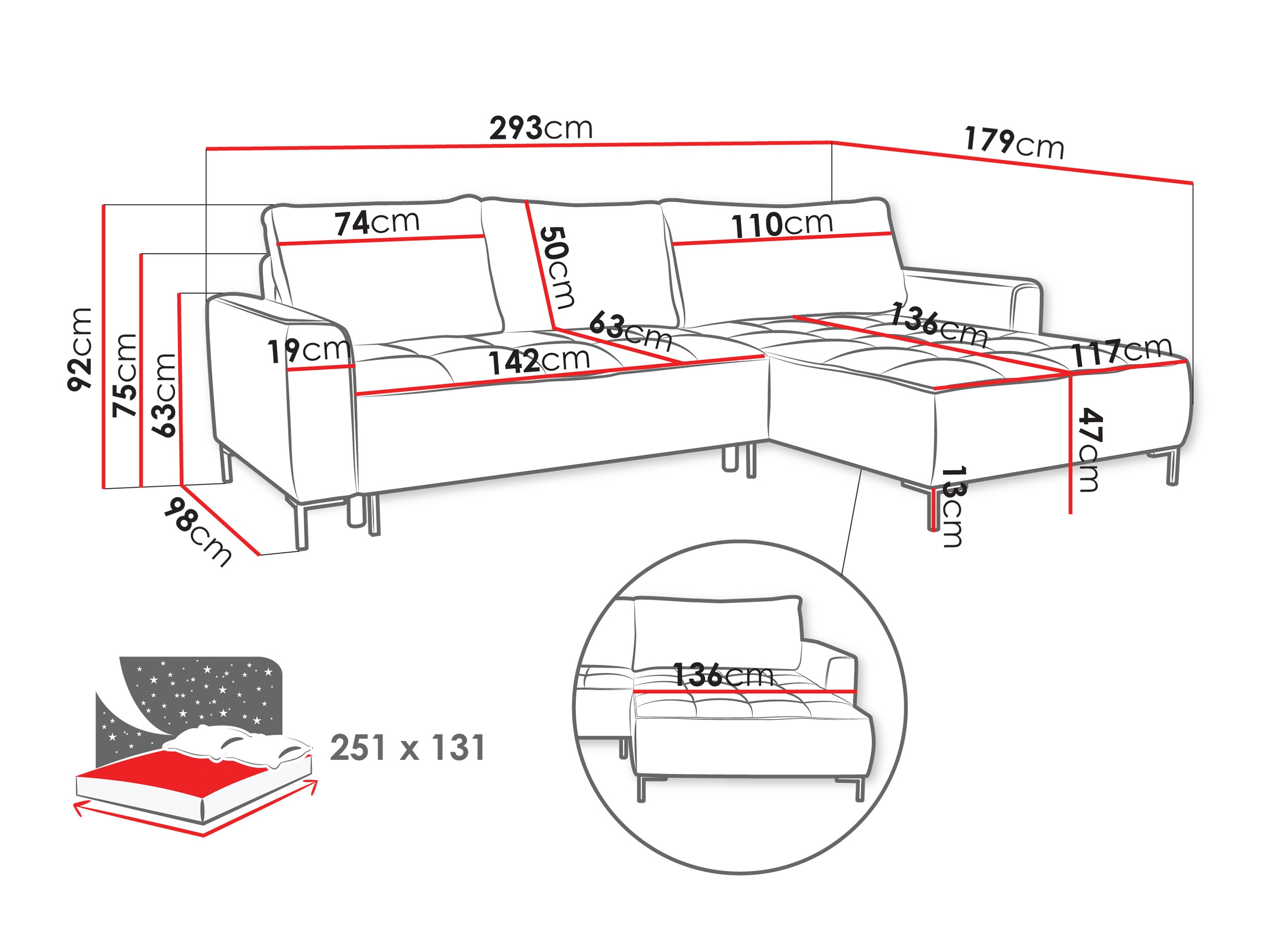 Corner sofa TrendyNest Valetio (Genesis 19)