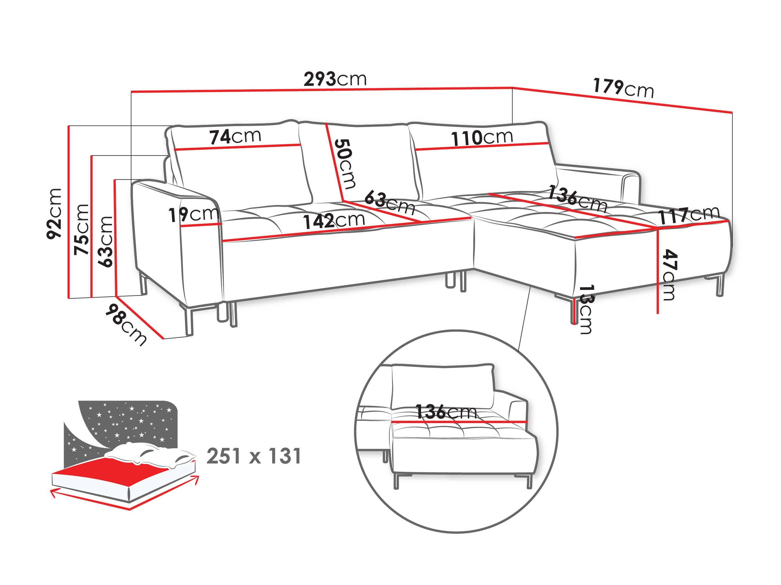 Corner sofa TrendyNest Valetio (Genesis 19)