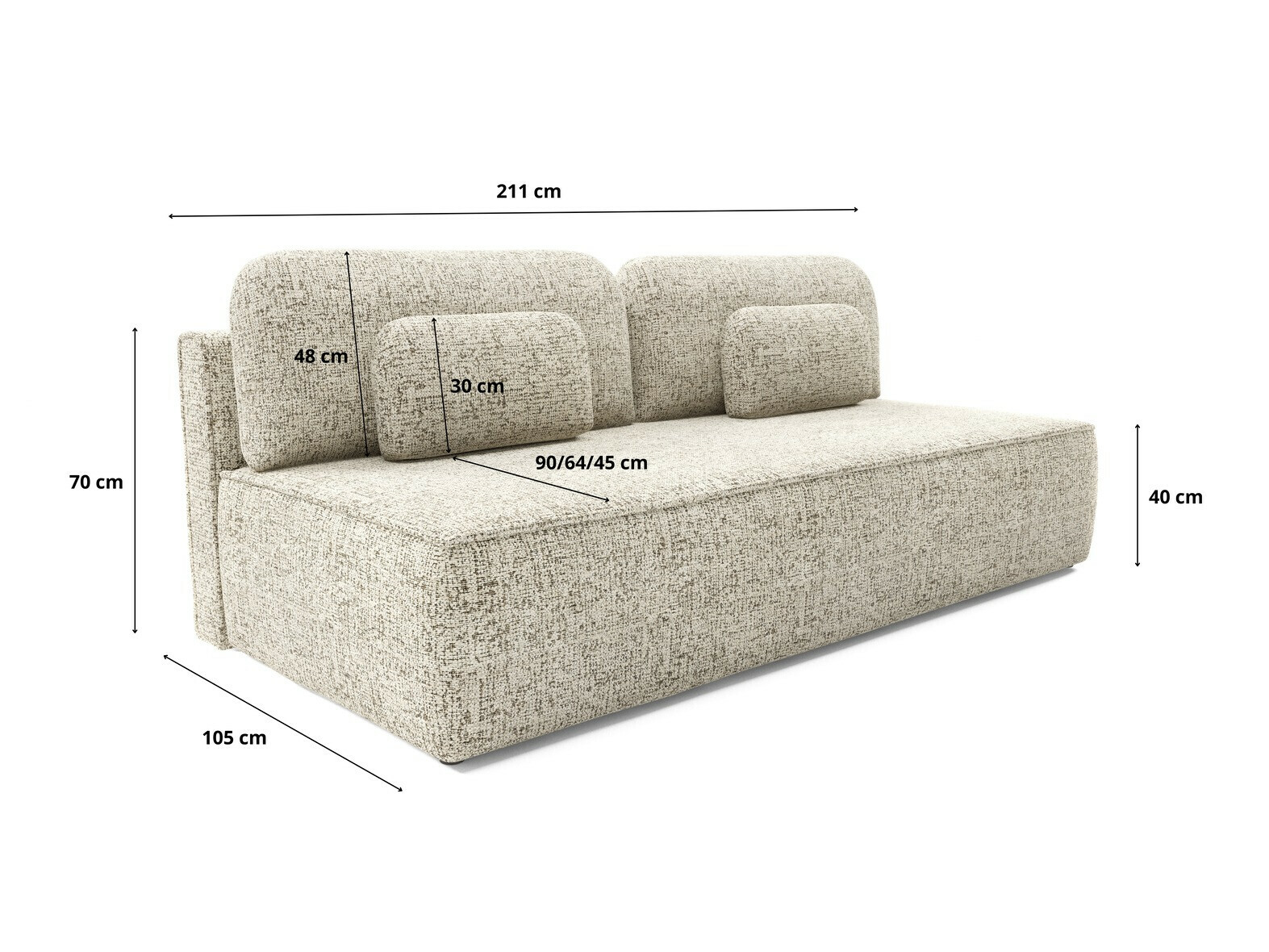 Sofa bed Franklin 214 (Bella 15)