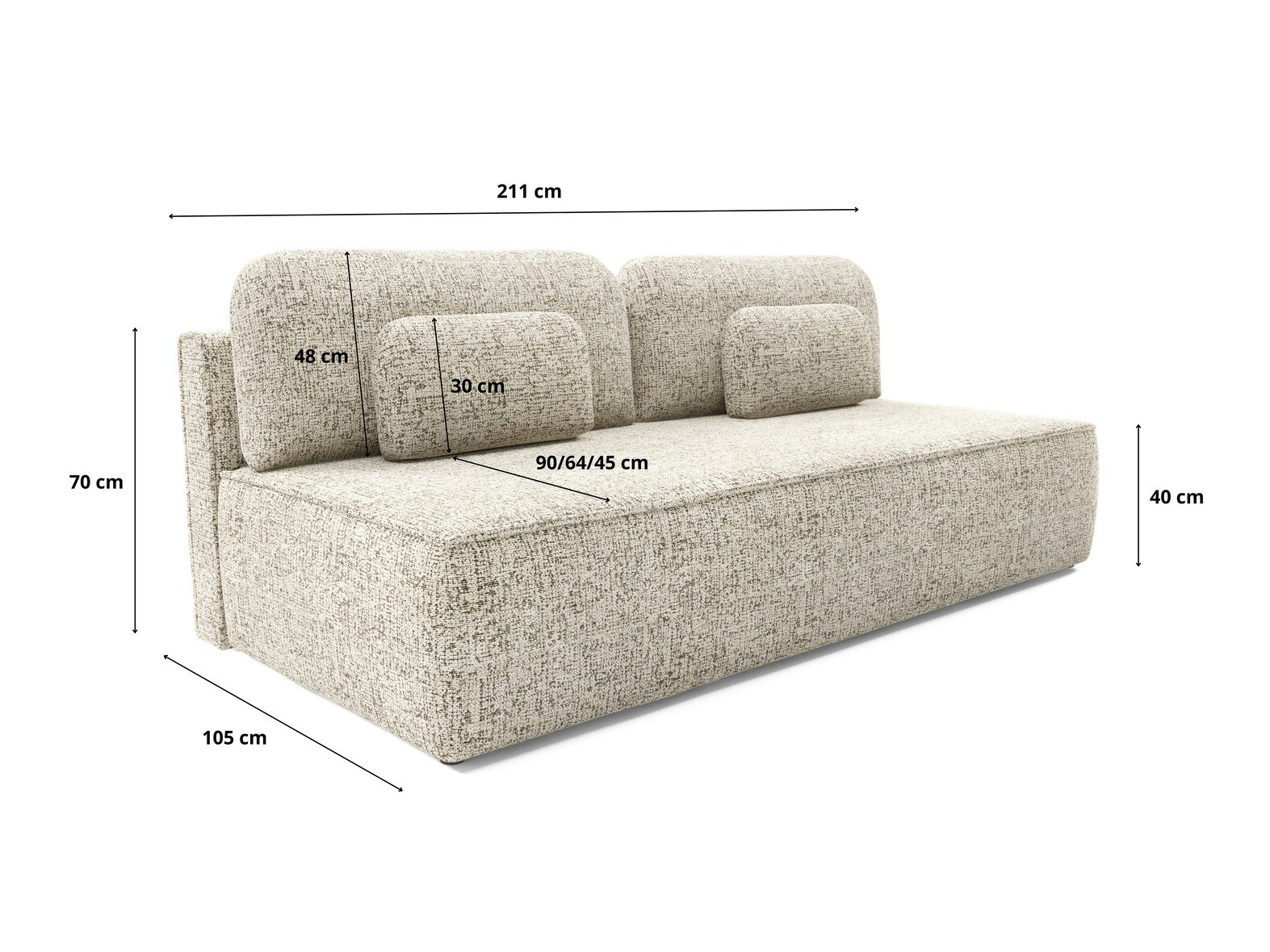 Sofa bed Franklin 214 (Bella 5)