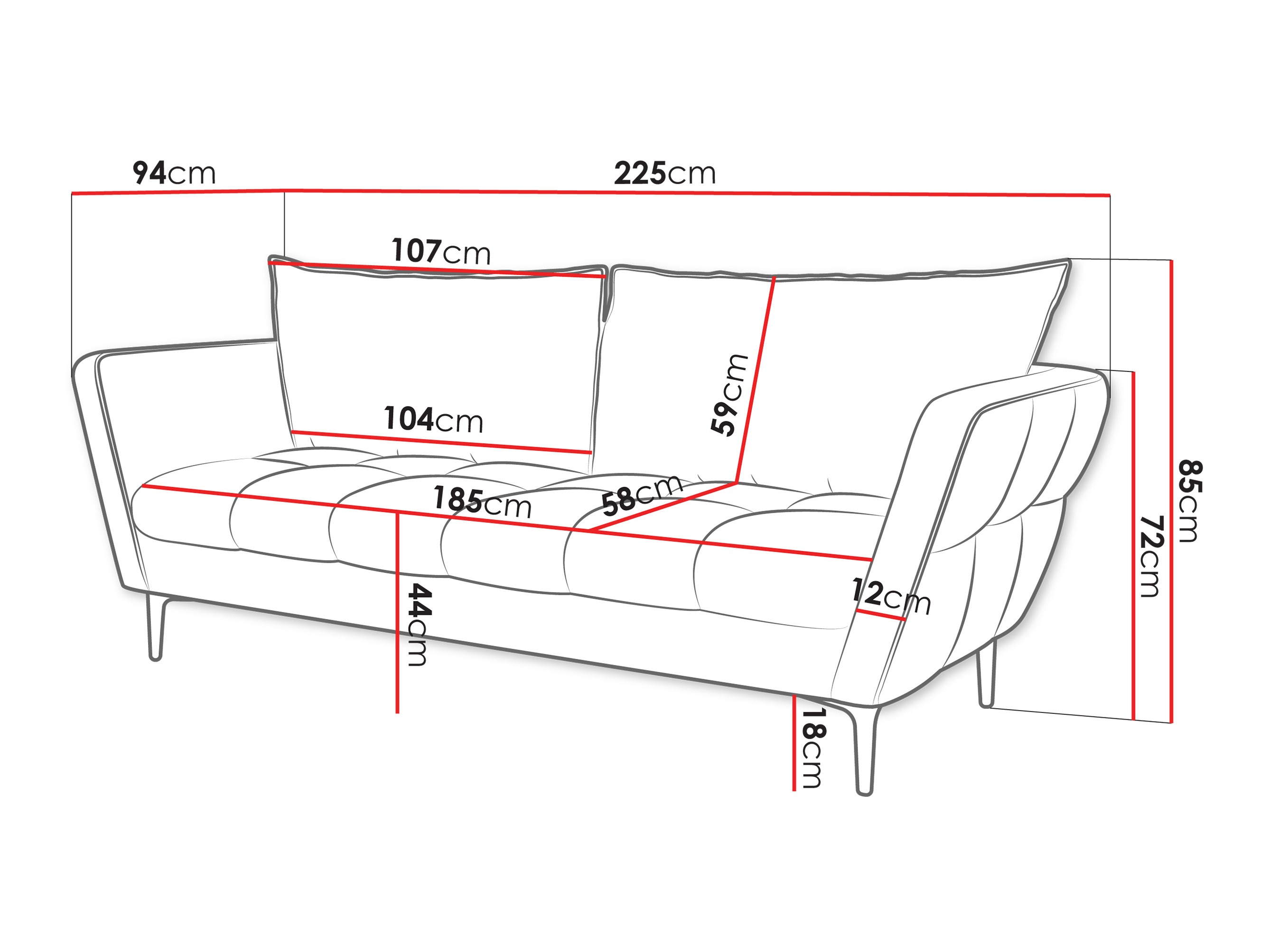 Sofa TrendyNest Villis (Aphrodite 13)