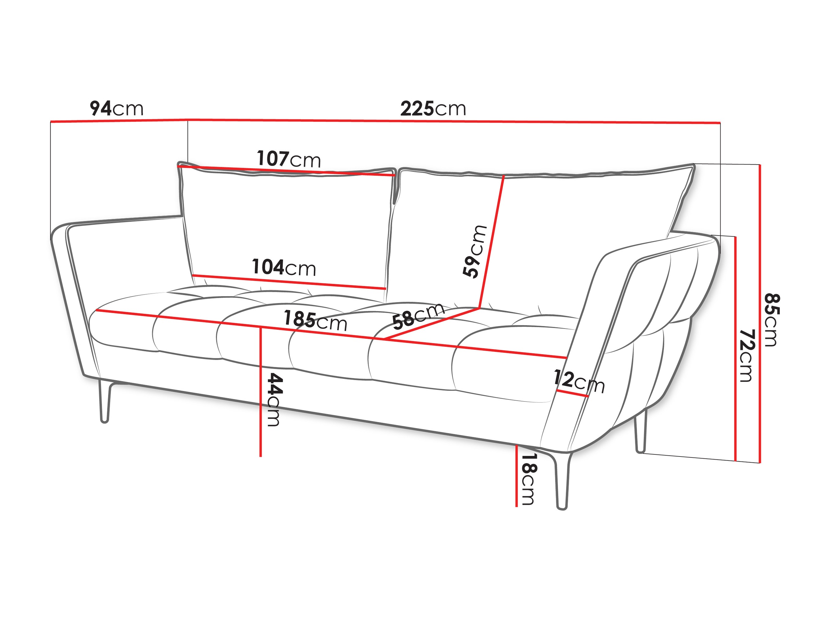 Sofa TrendyNest Villis (Aphrodite 19)