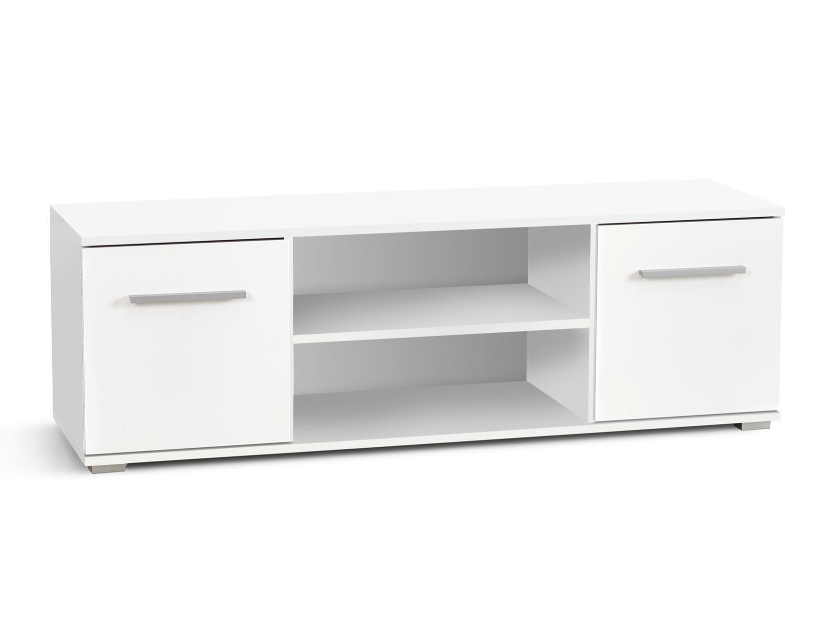 TV stand Cirveso 109 (White + Glossy white)