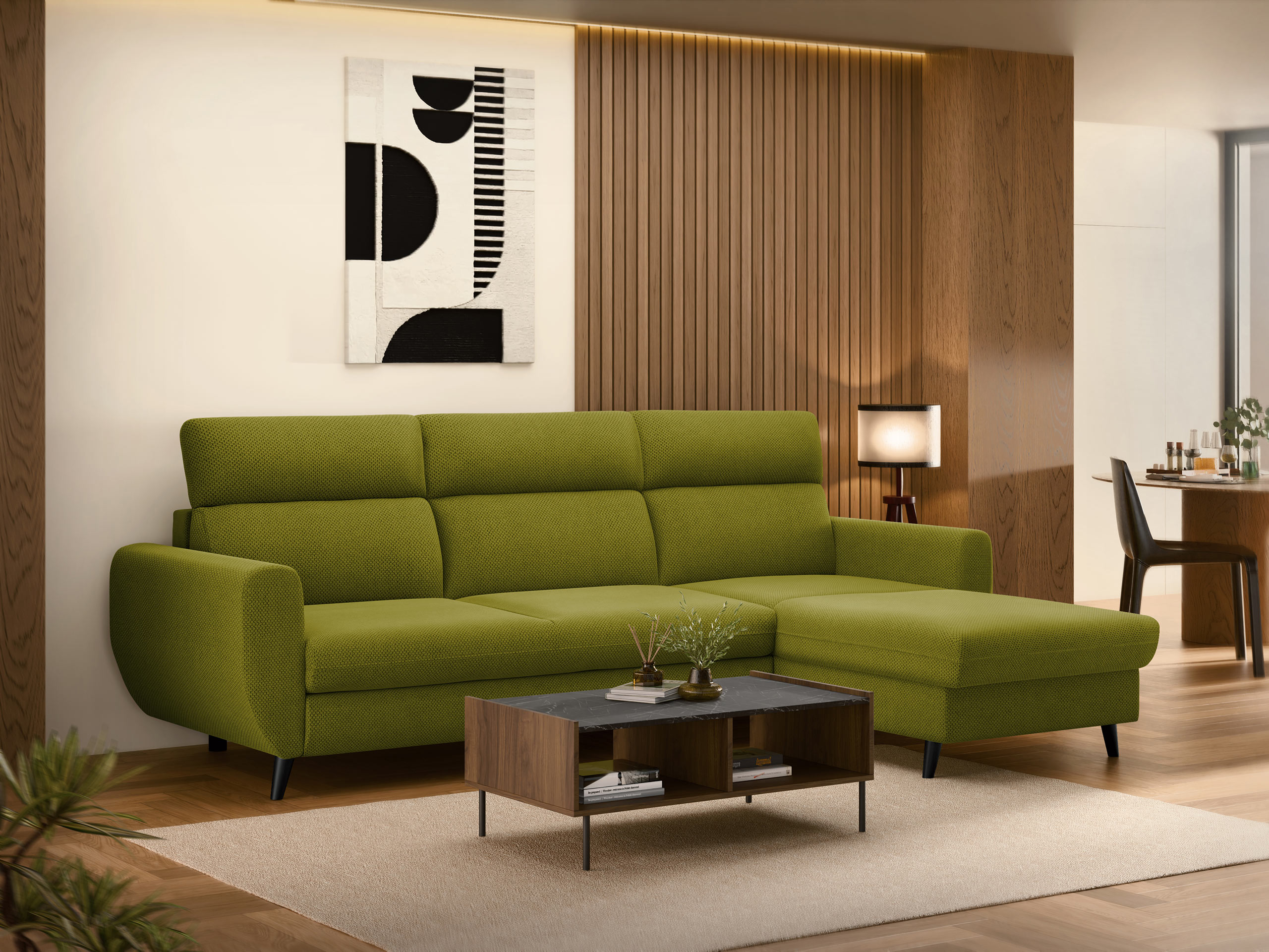 Corner sofa Temple 132 (Cruz 35)