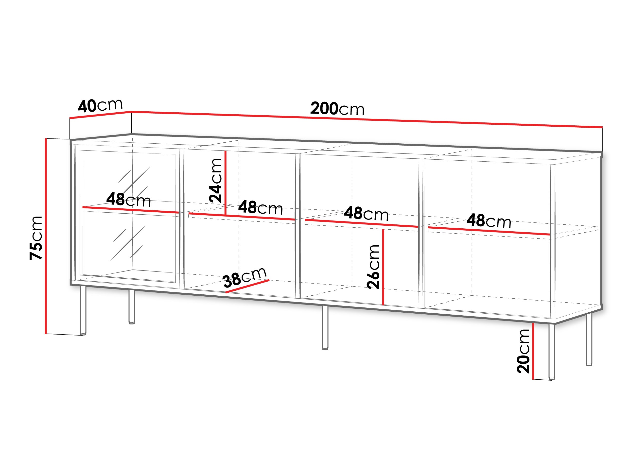 Sideboard Merevai 102 (Cashmere)