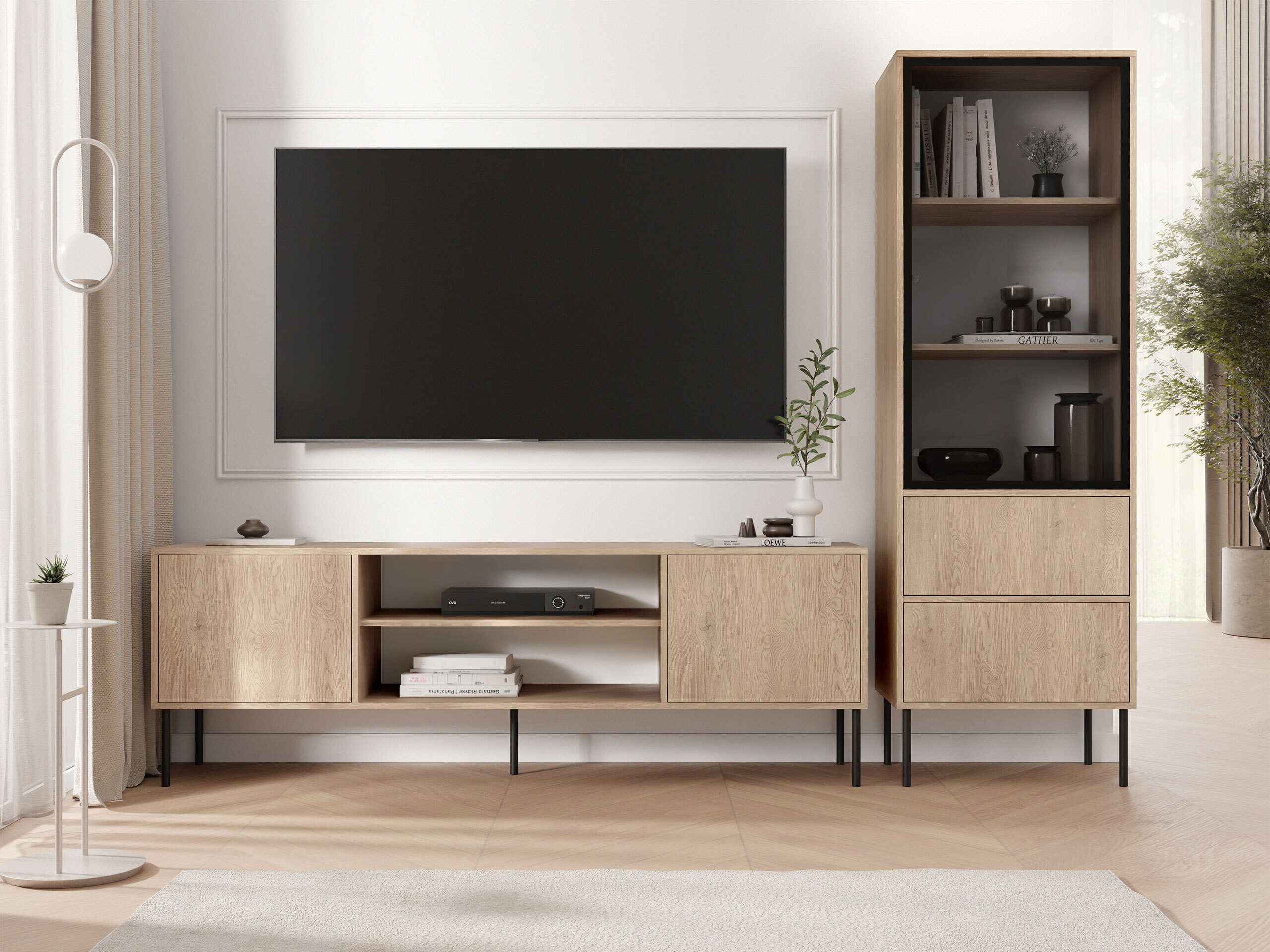 Bookcase Merevai 105 (Oak)