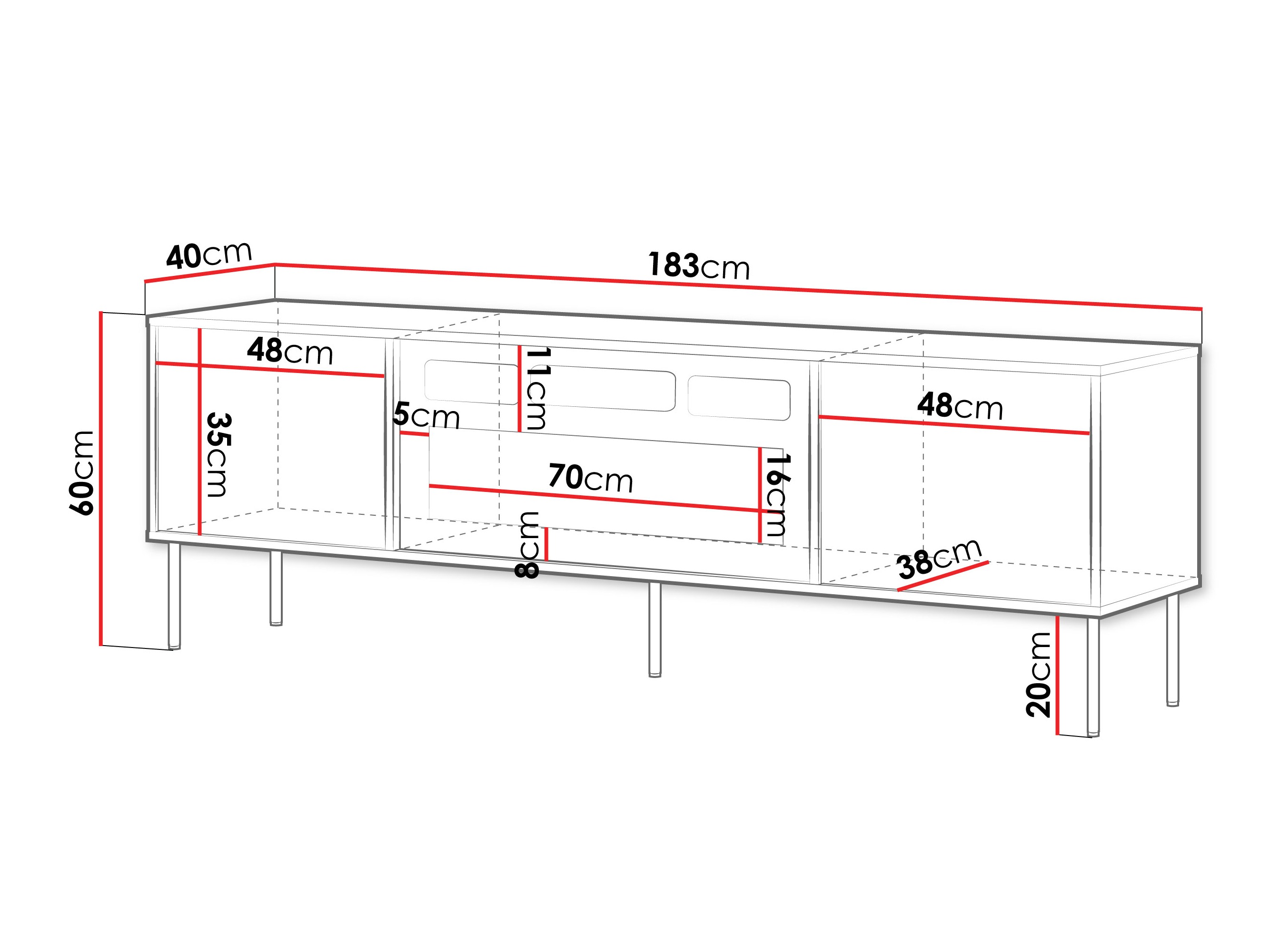 Bookcase Merevai 106 (Cashmere)