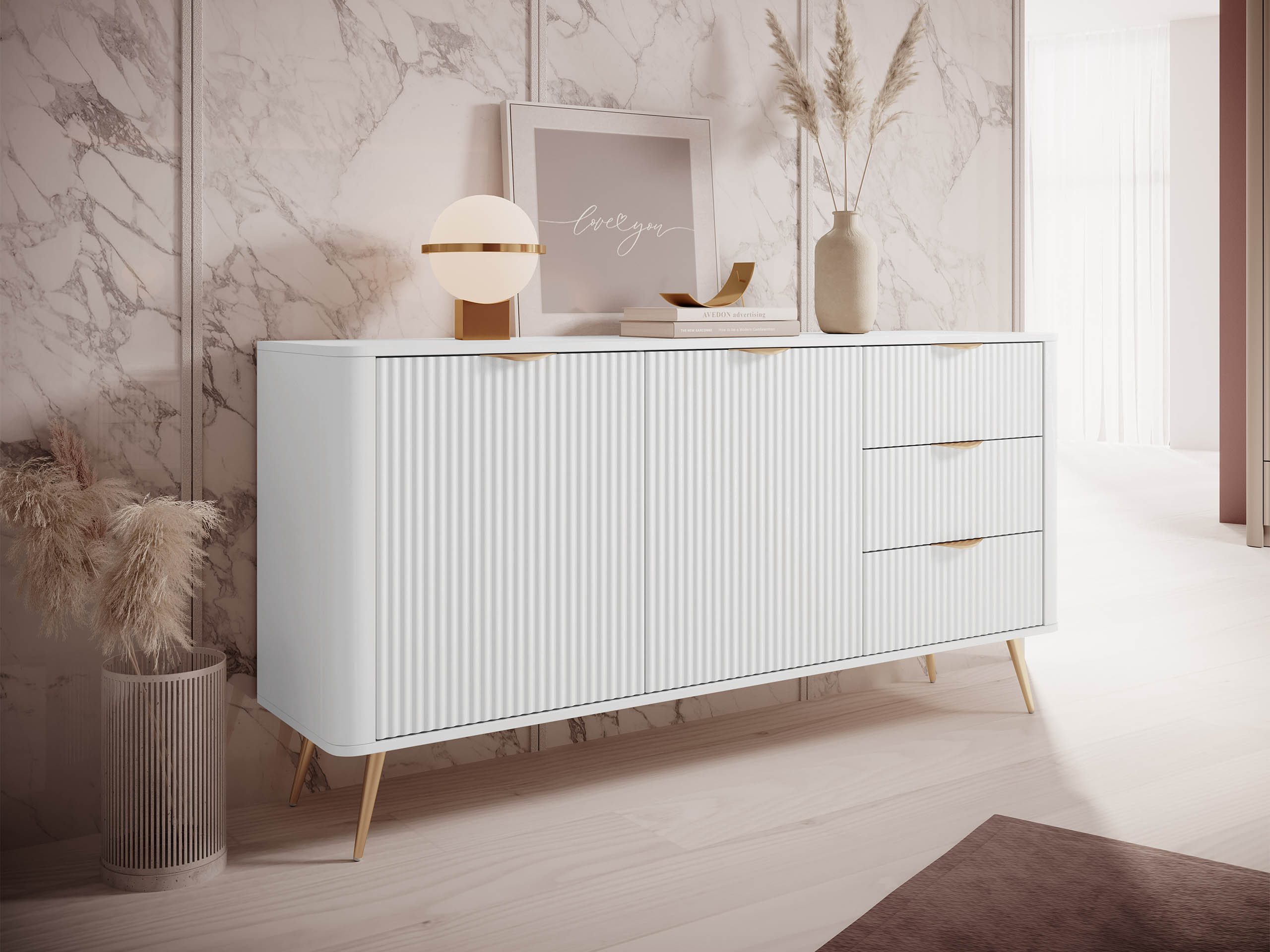 Chest of drawers Lectum I (White)