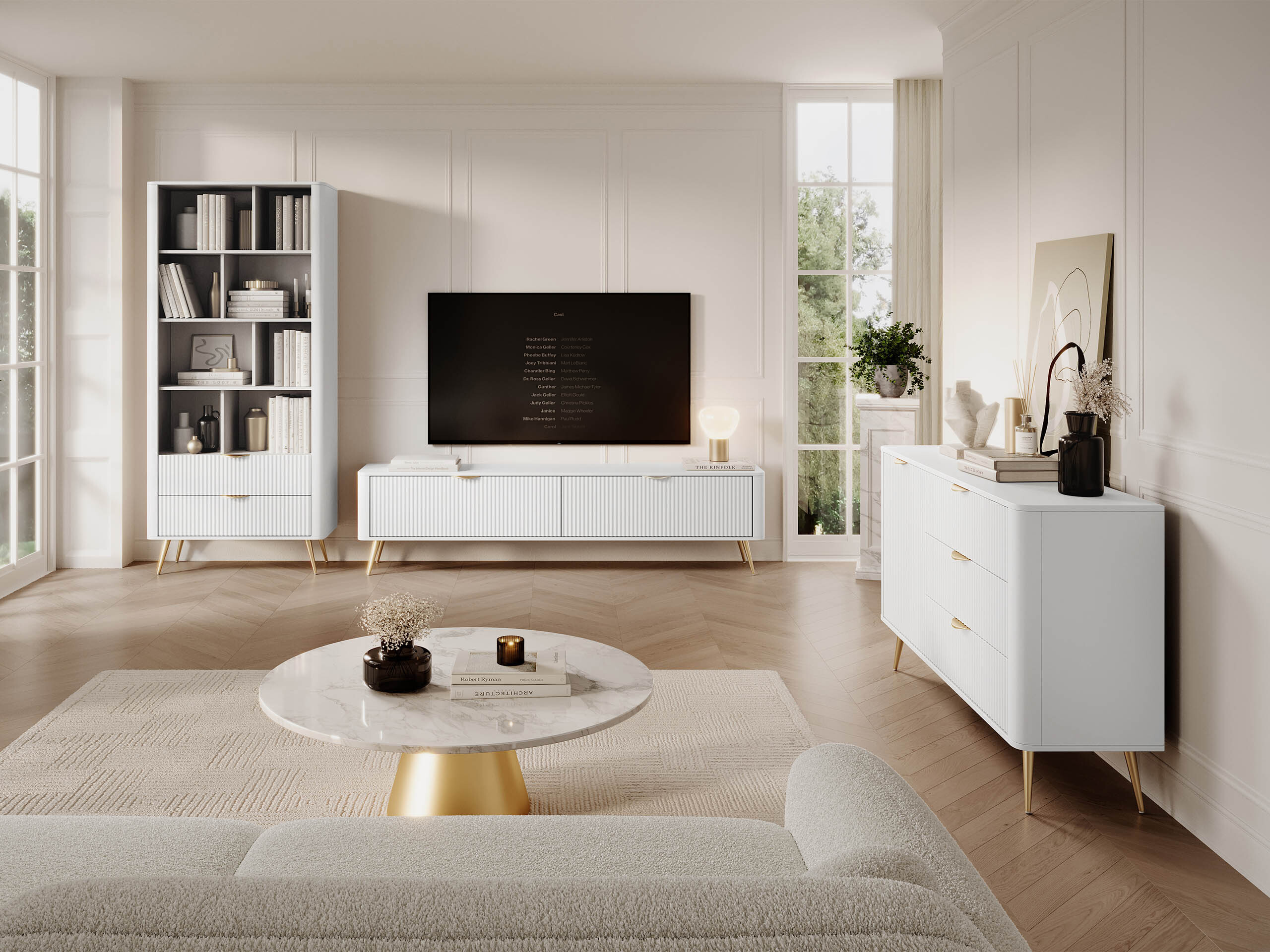 Chest of drawers Lectum (White)