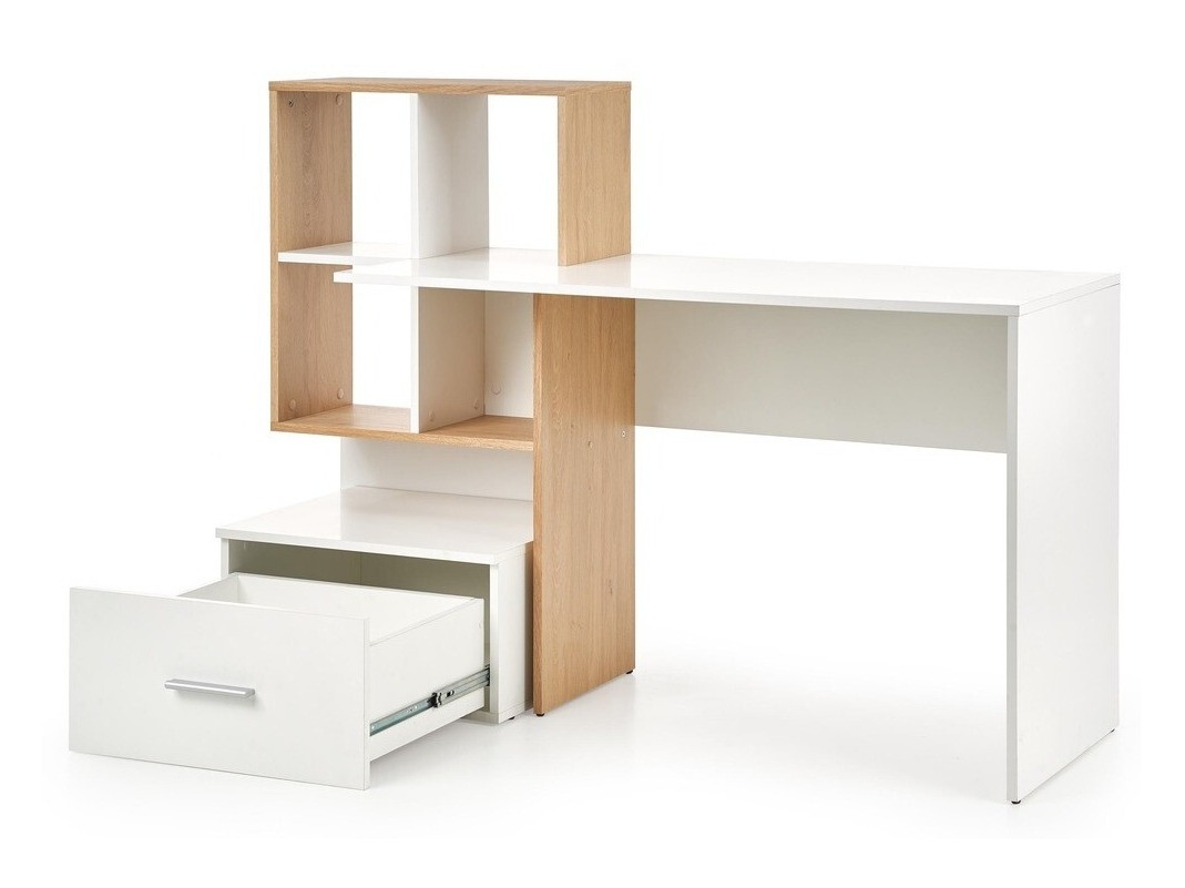 Desk Houston 826 (White + Golden oak)