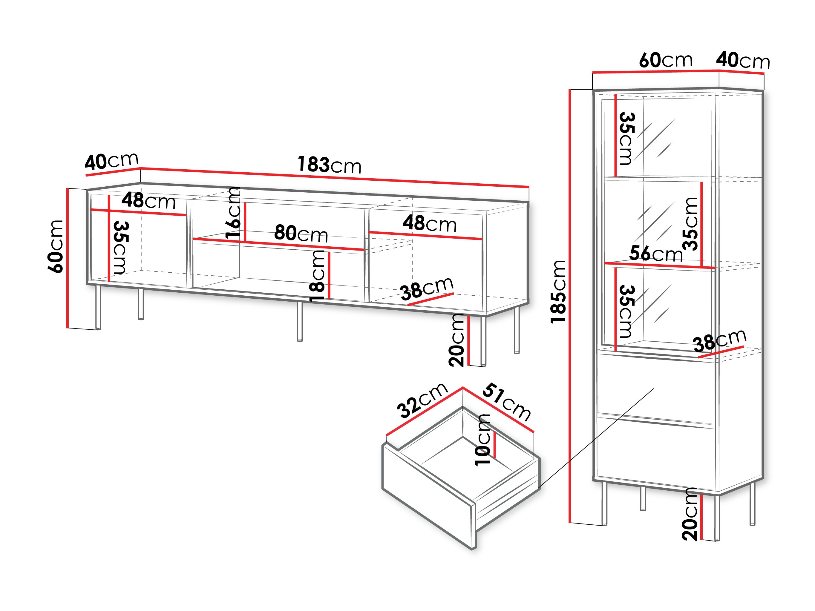 Living room set Merevai 107 (Oak)