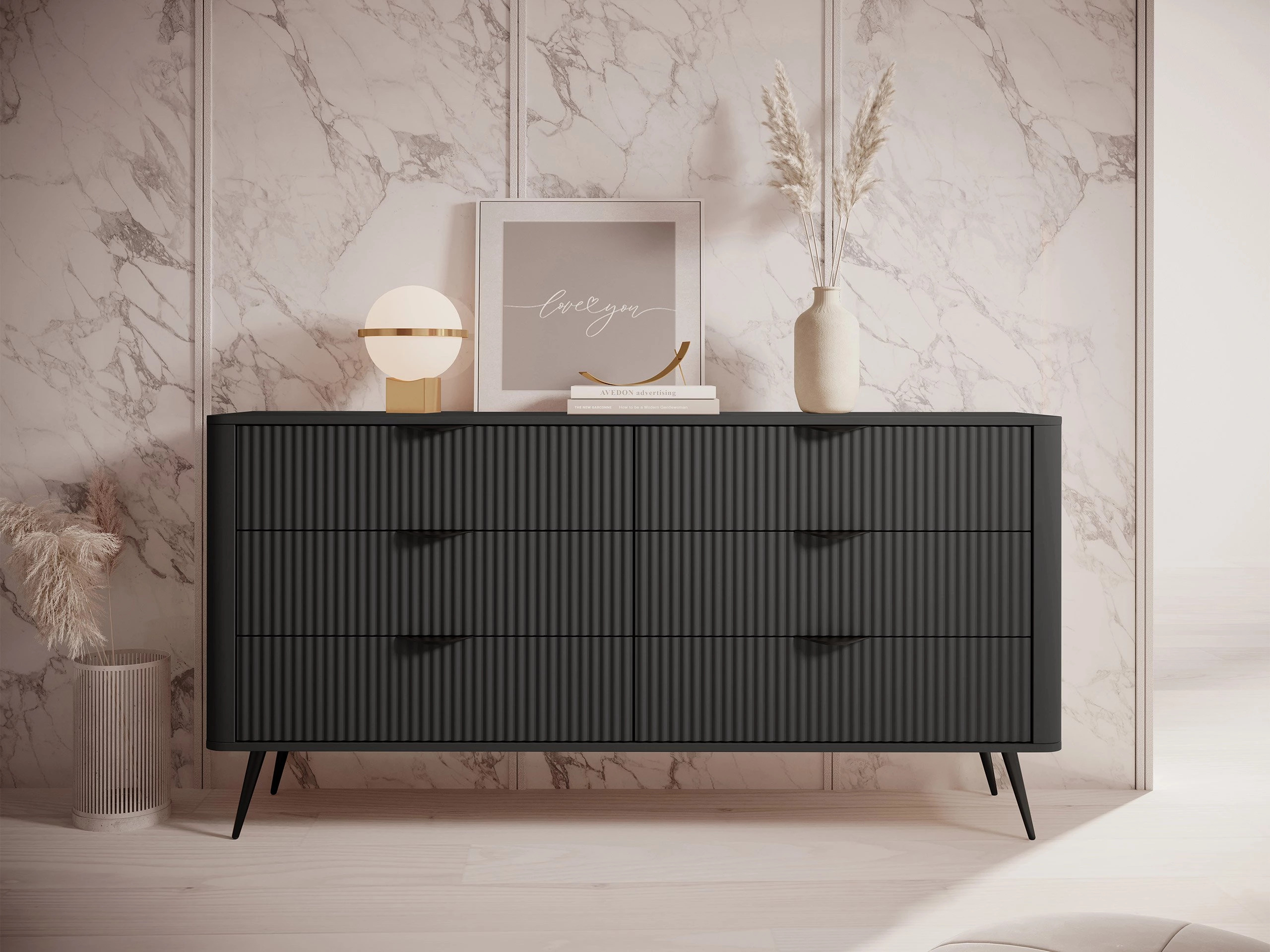 Chest of drawers Lectum II (Graphite)