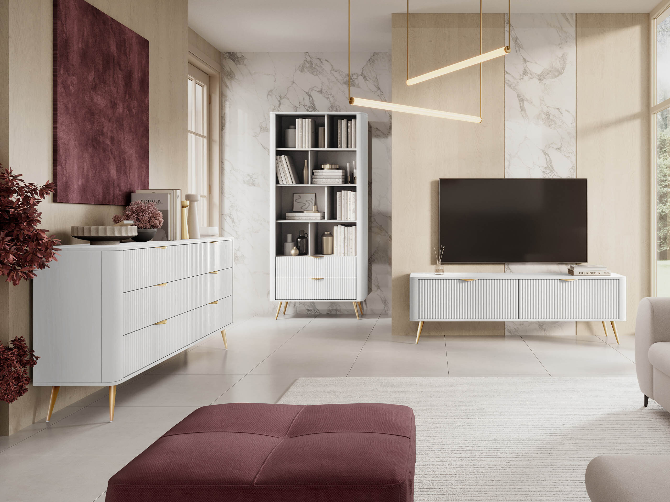 Bookcase Lectum (White)