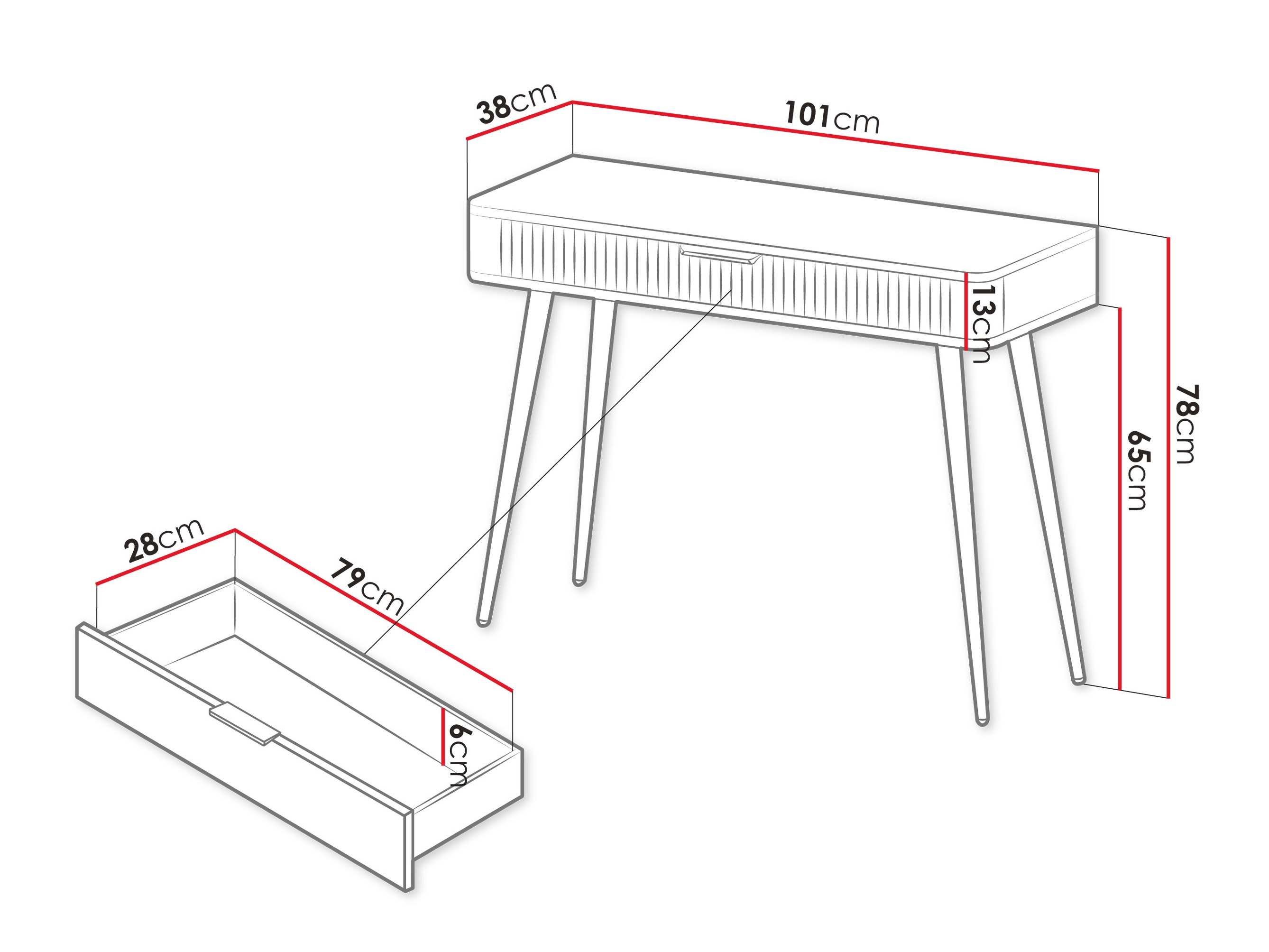 Console table Lectum (Beige)