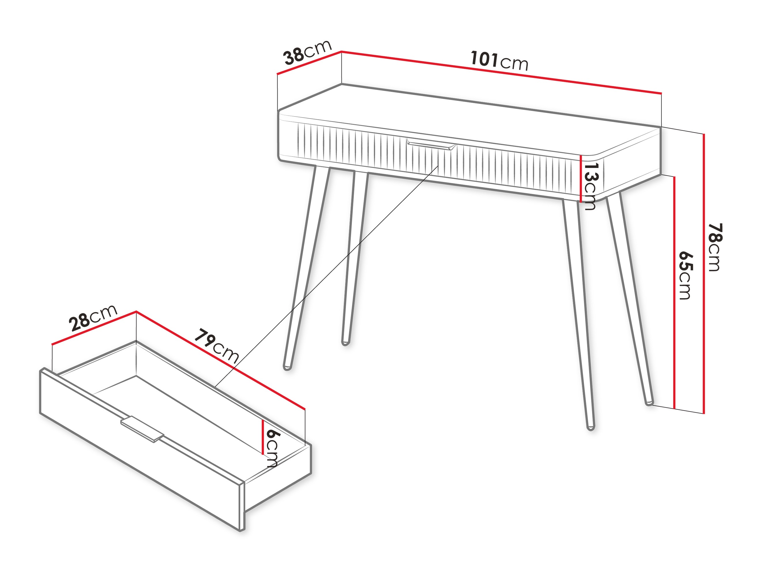 Console table Lectum (White)