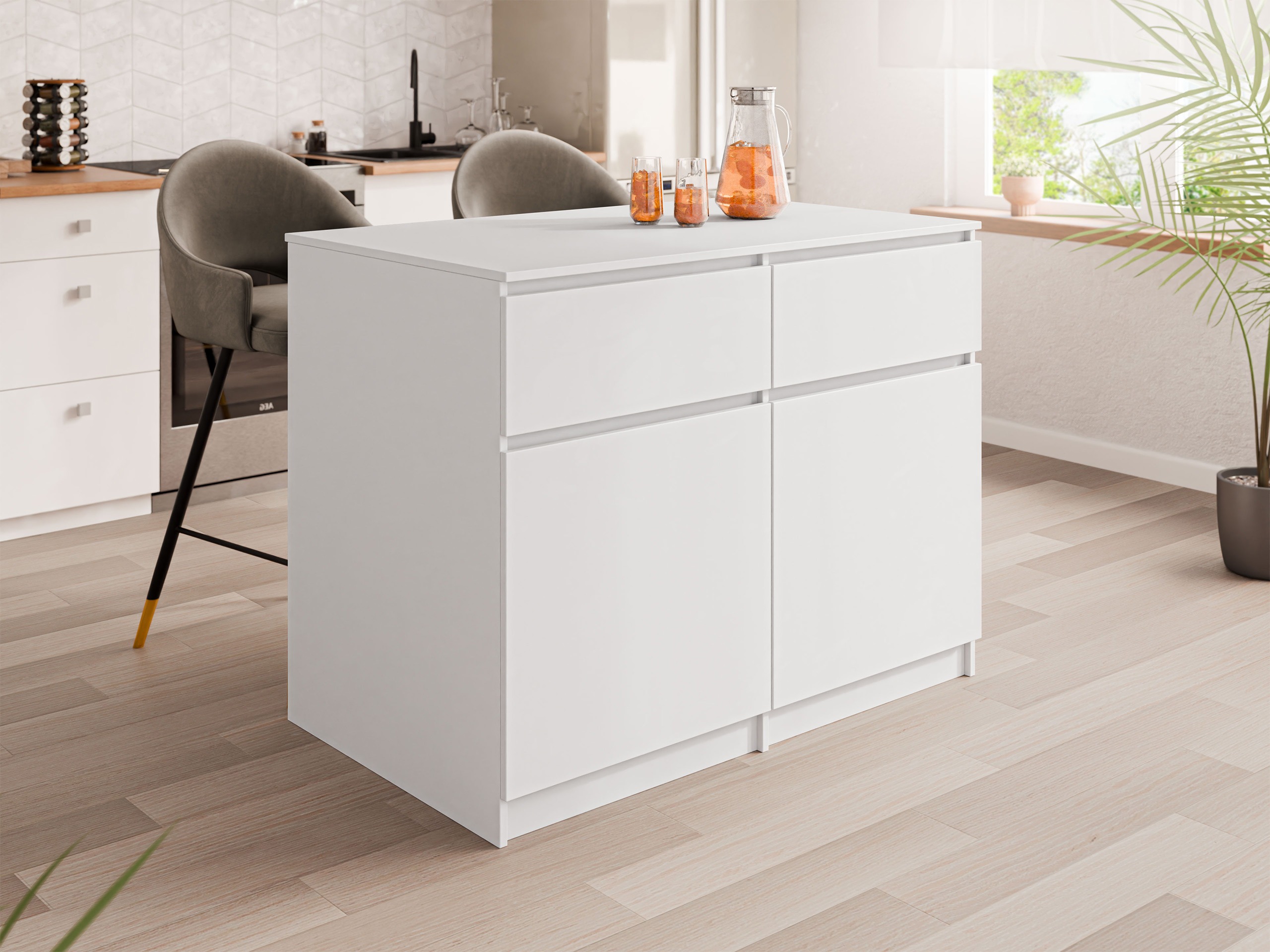 Kitchen island Comfivo 504 (White)