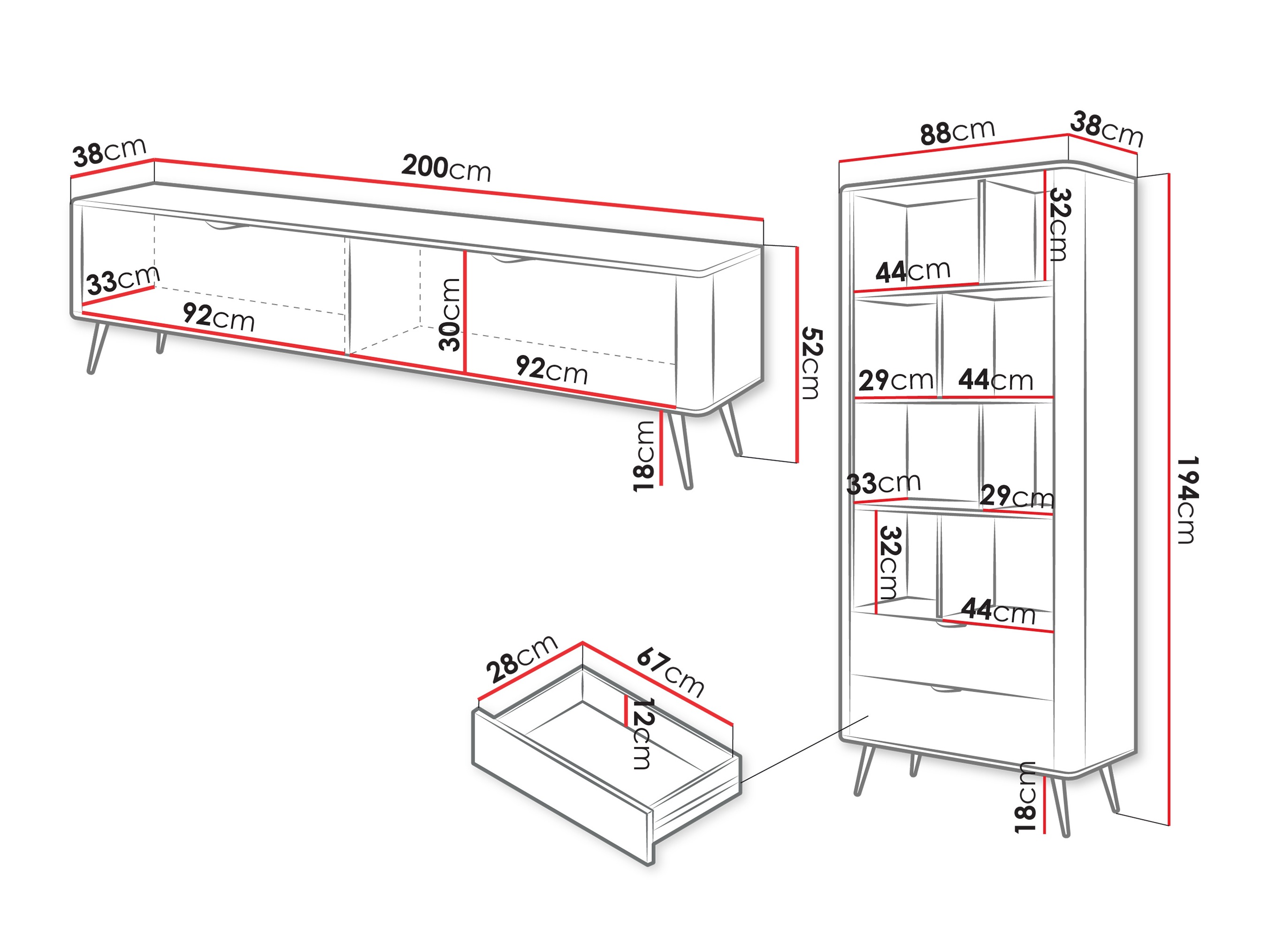 Living room set Lectum (Beige)