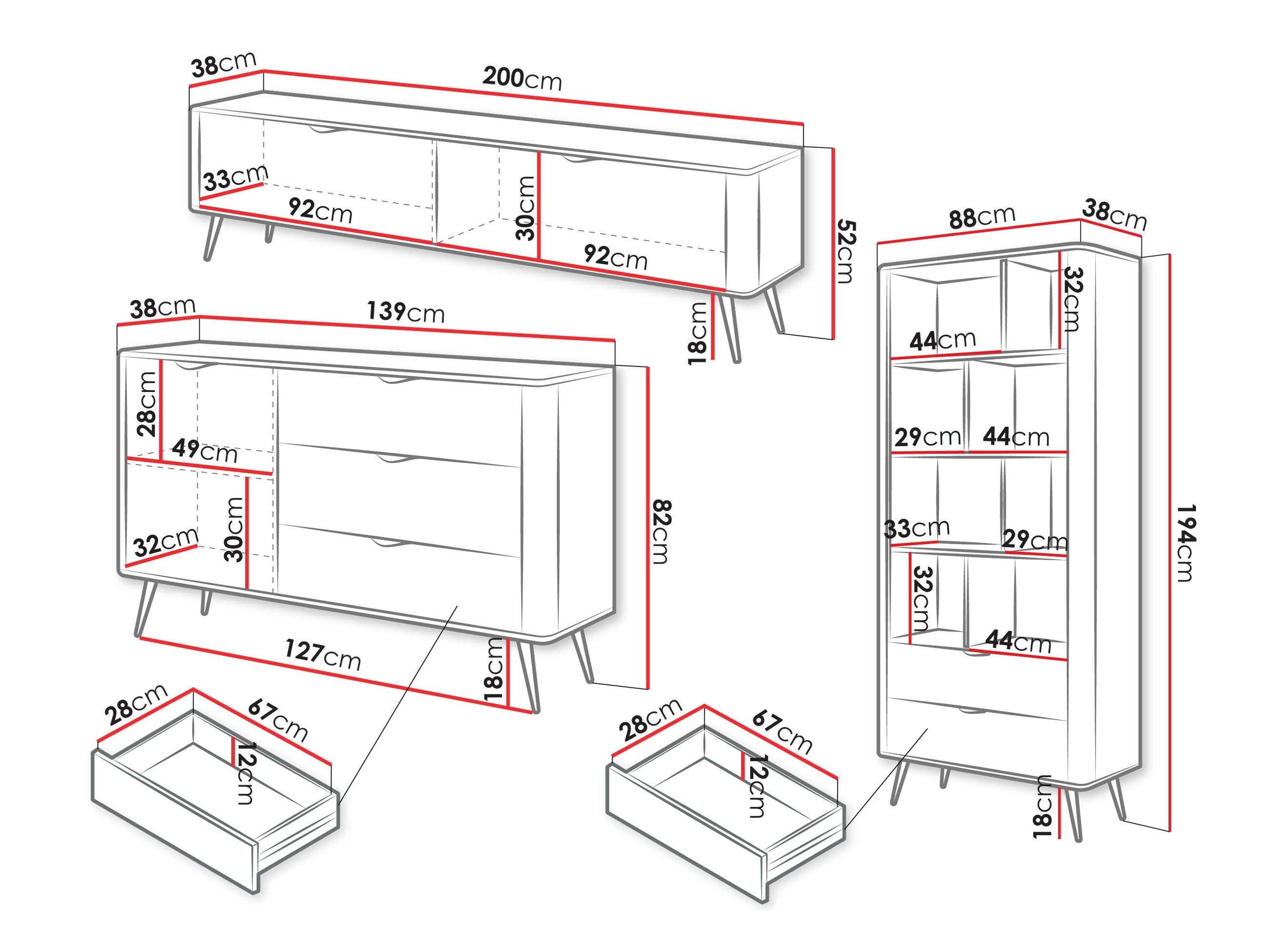 Living room set Lectum I (Beige)