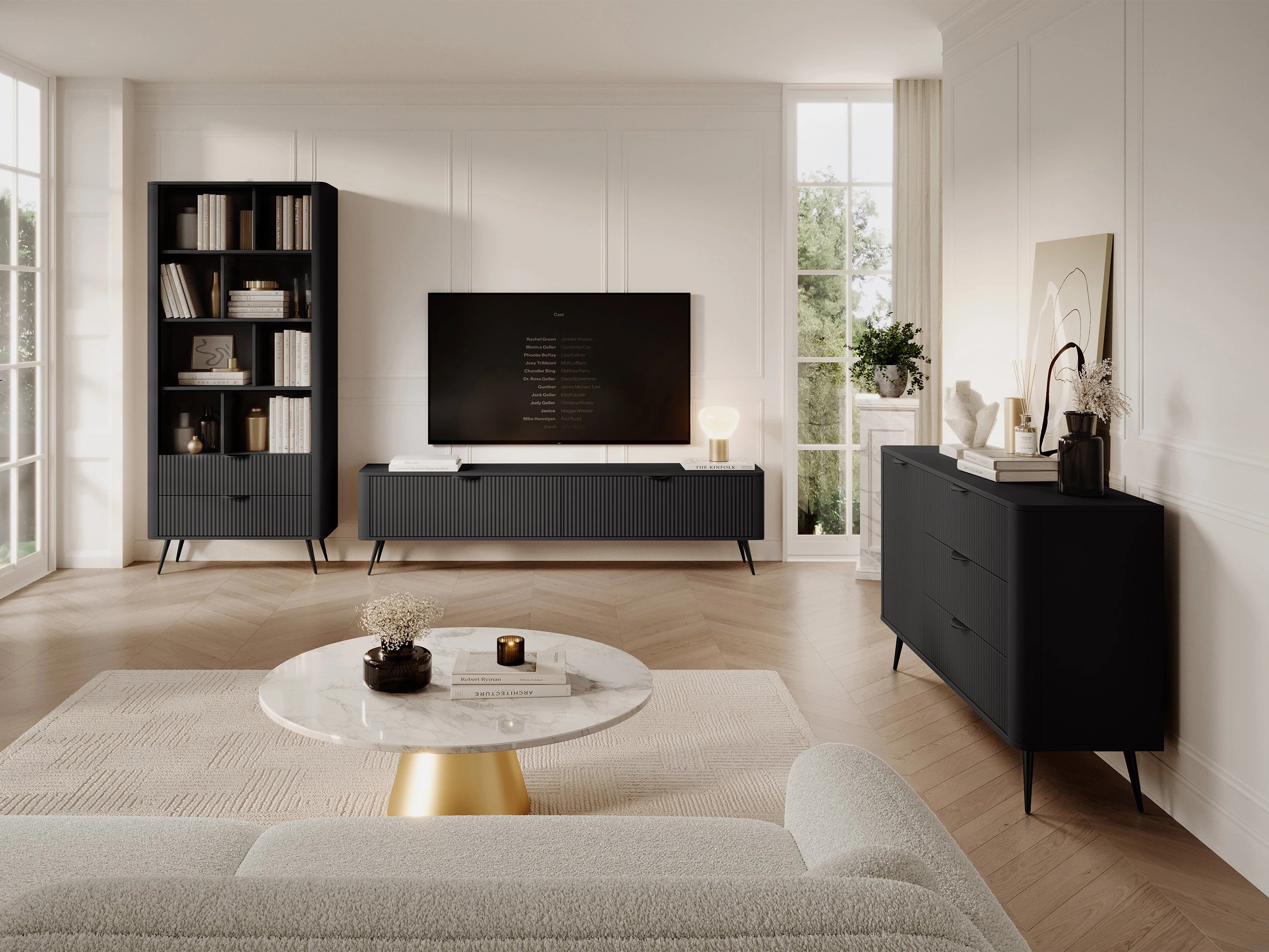 Living room set Lectum I (Graphite)