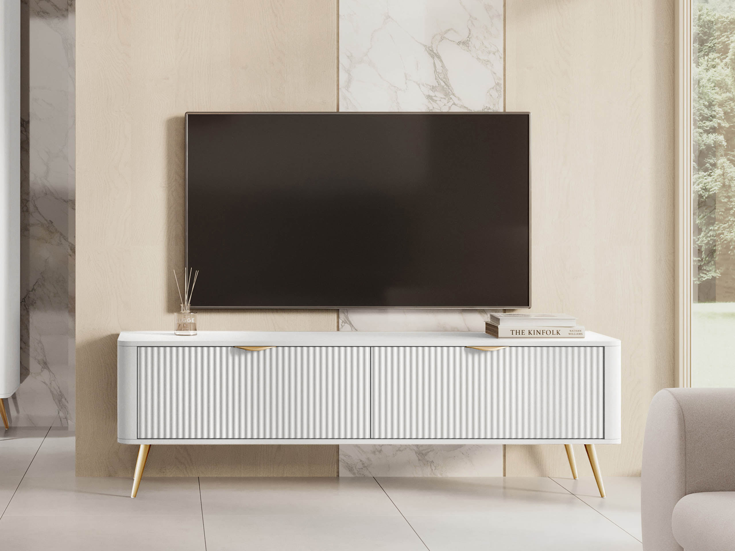 TV stand Lectum (White)
