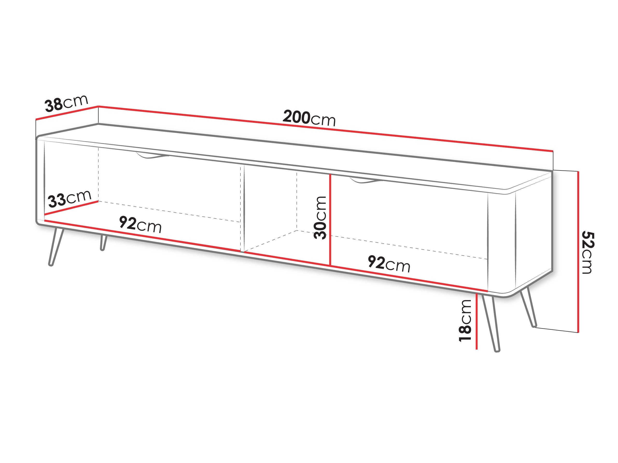 TV stand Versoe 105 (Beige)