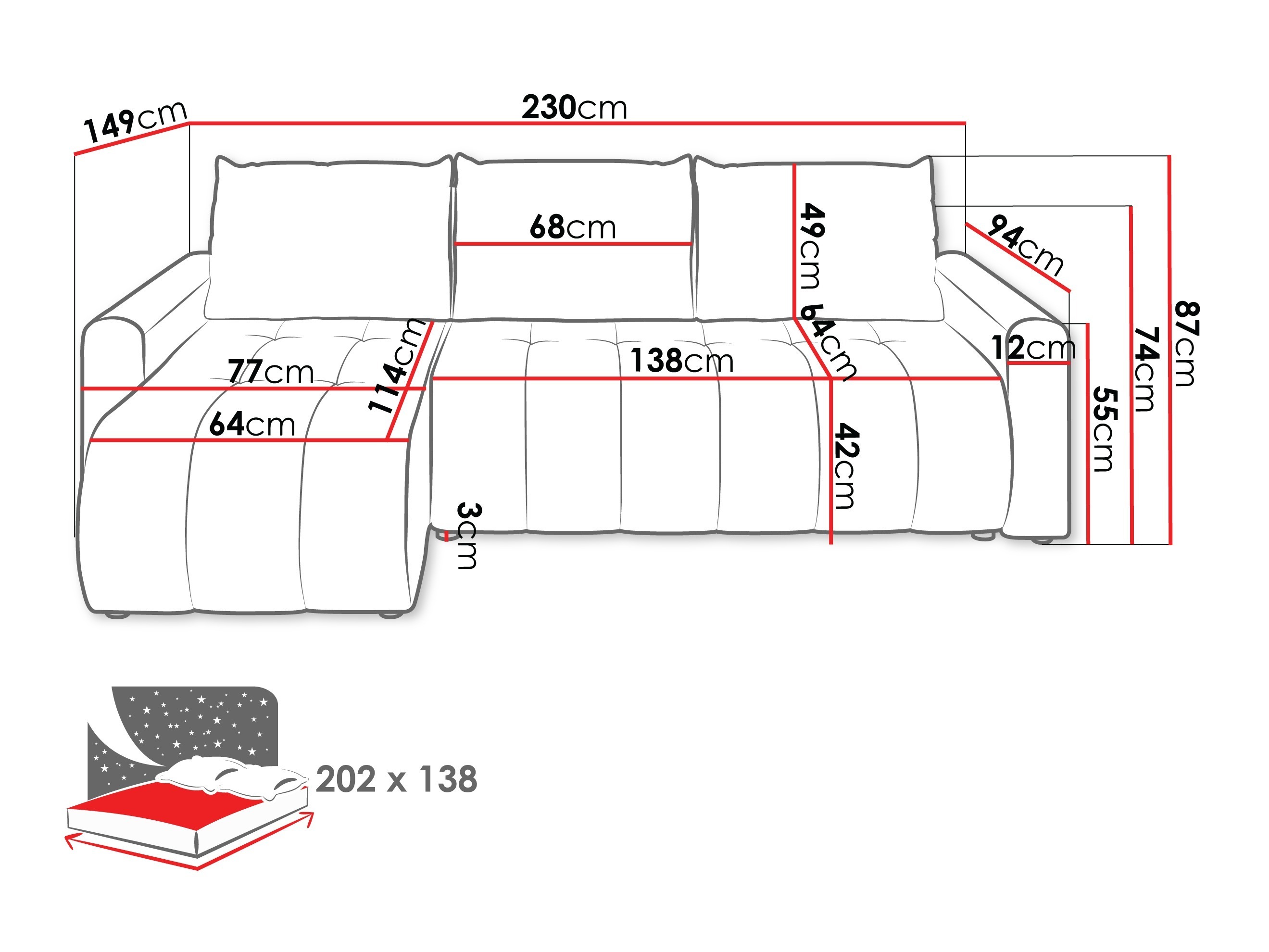 Corner sofa Specio (Polo 877)