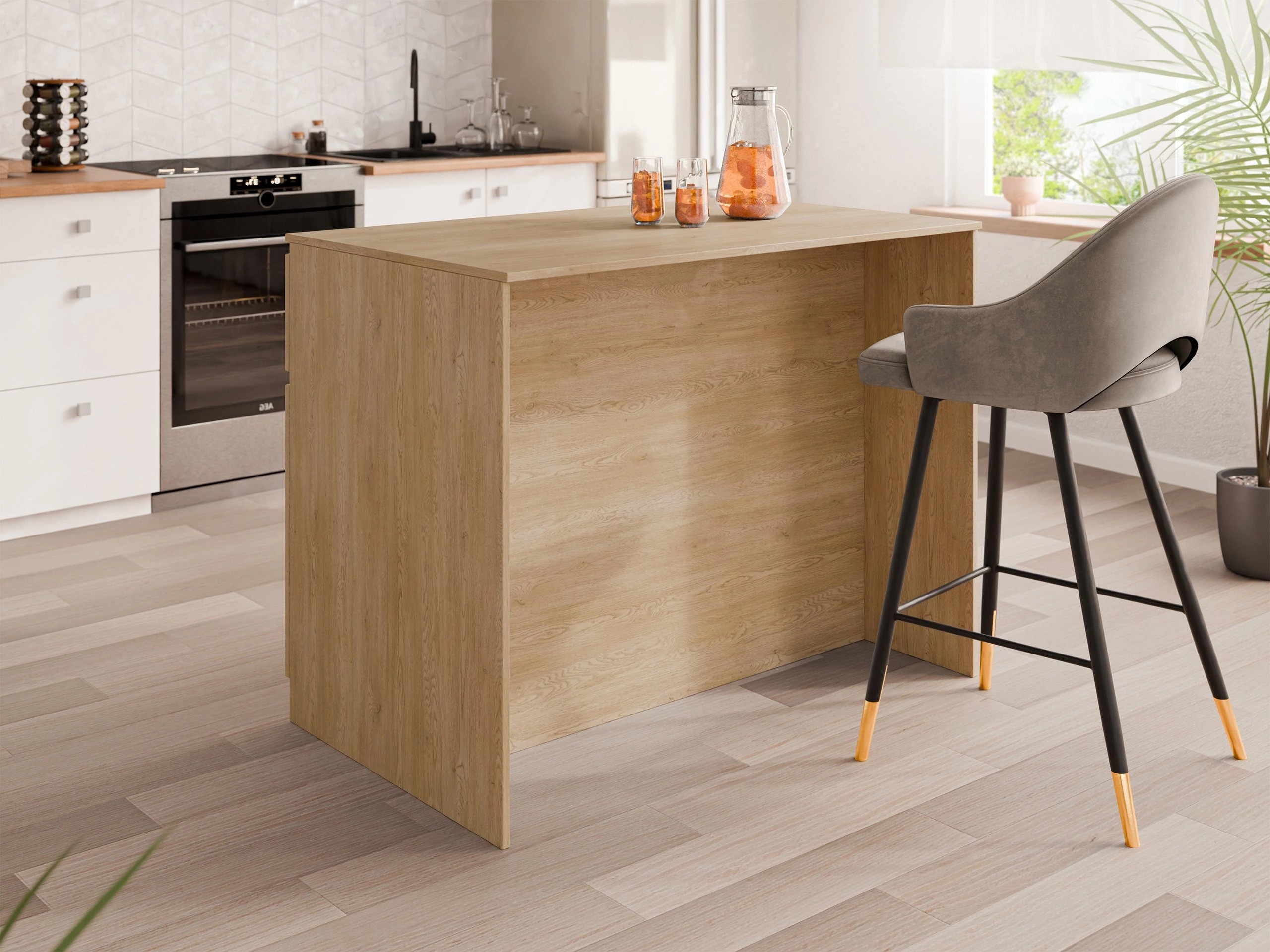 Kitchen island Comfivo 504 (Oak)