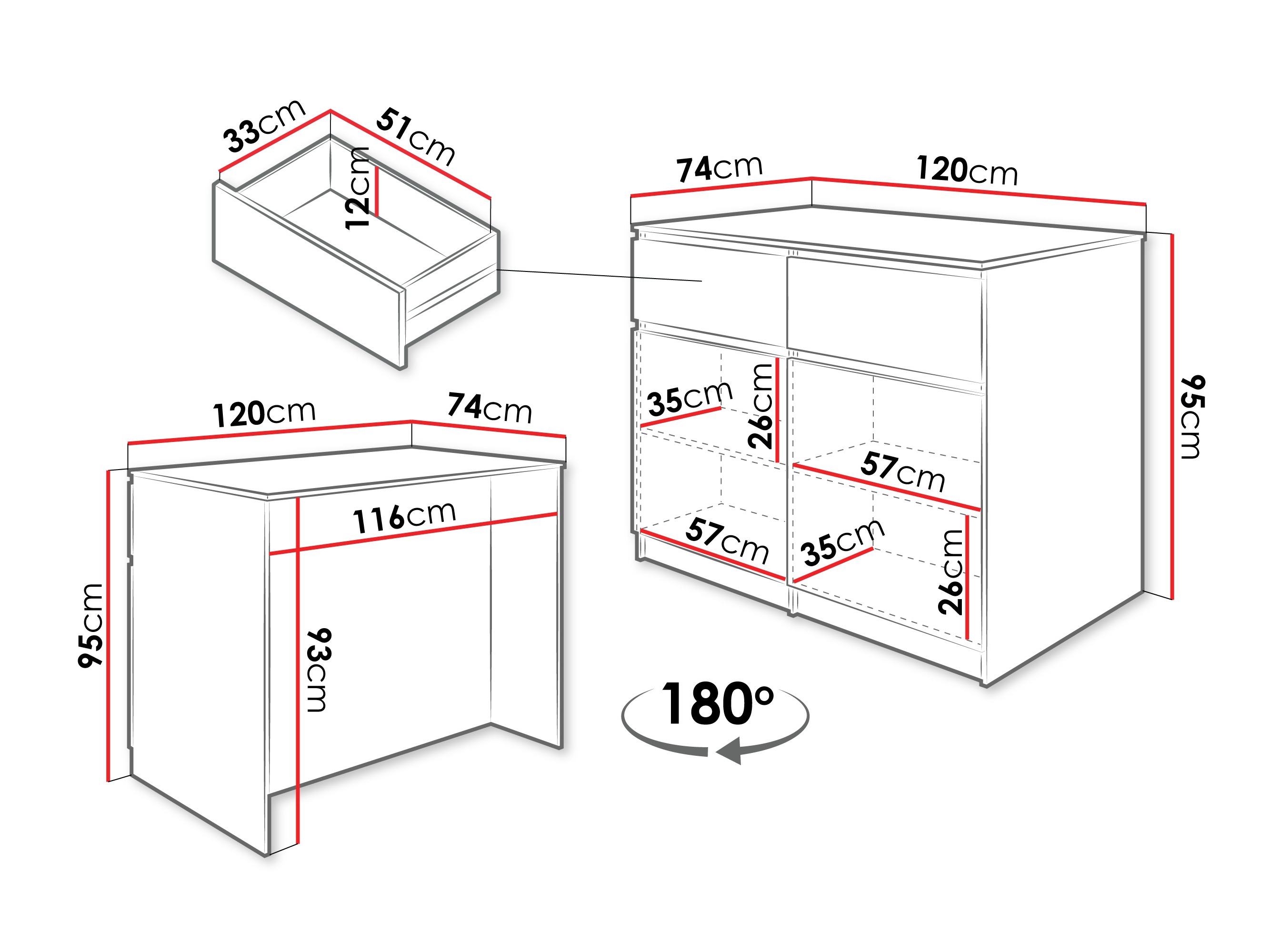 Kitchen island Comfivo 504 (Oak)