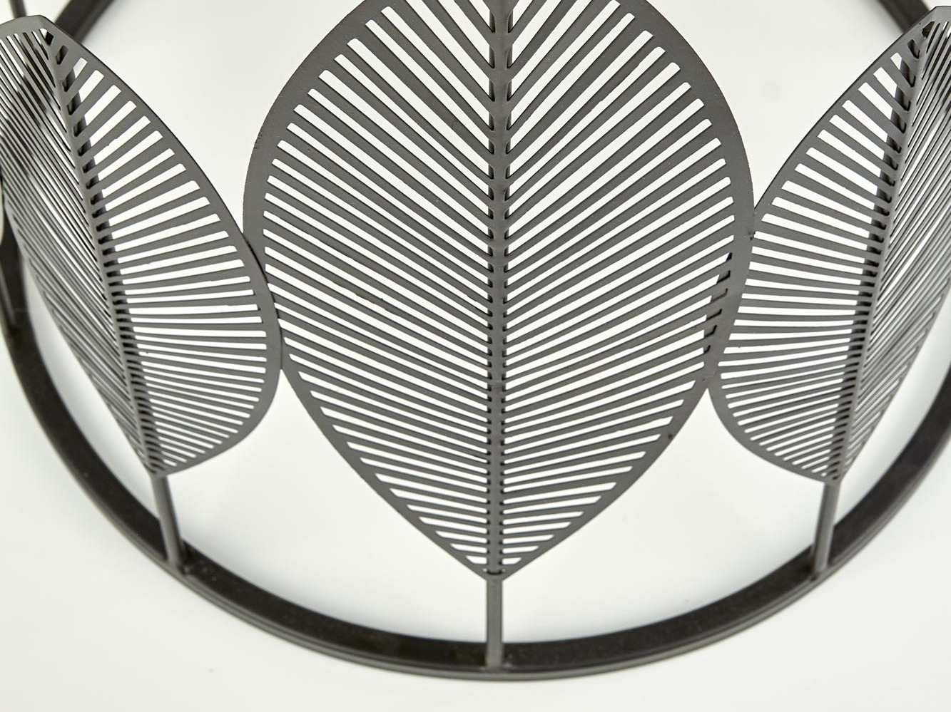 Nest of side tables Houston 974 (Black + Light wood)