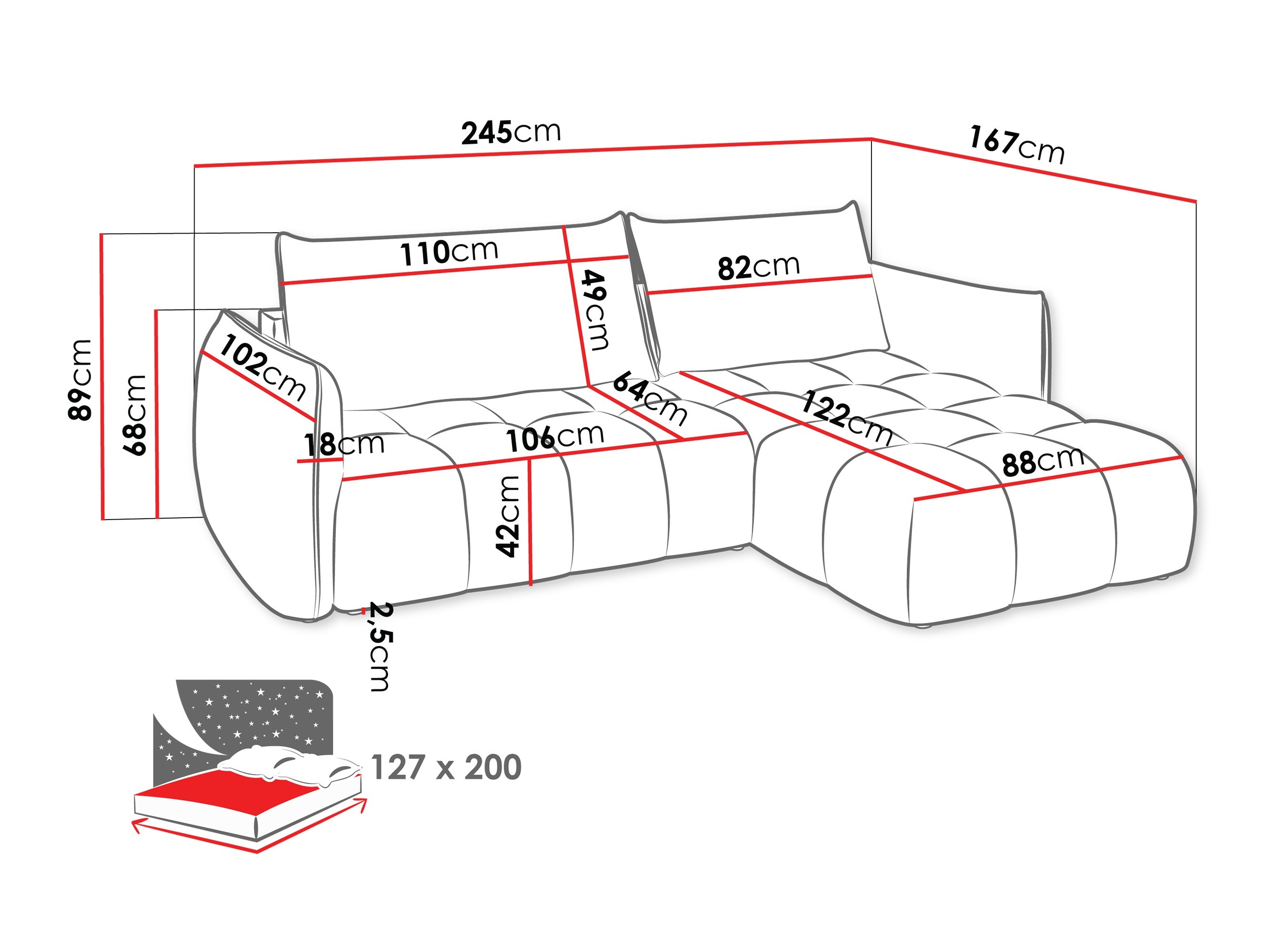 Corner sofa Naturis (Lumo 55)