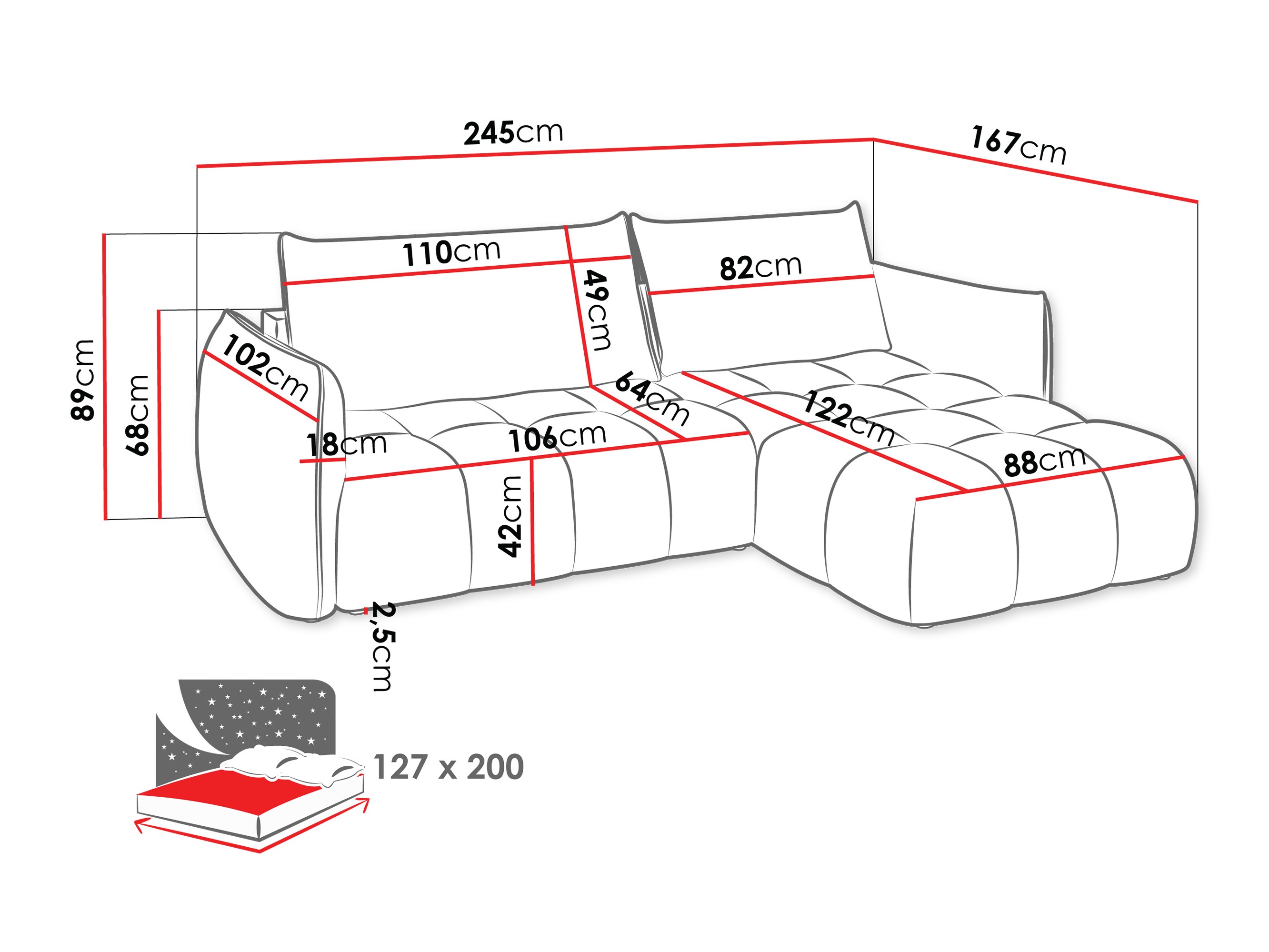 Corner sofa Naturis (Lumo 65)