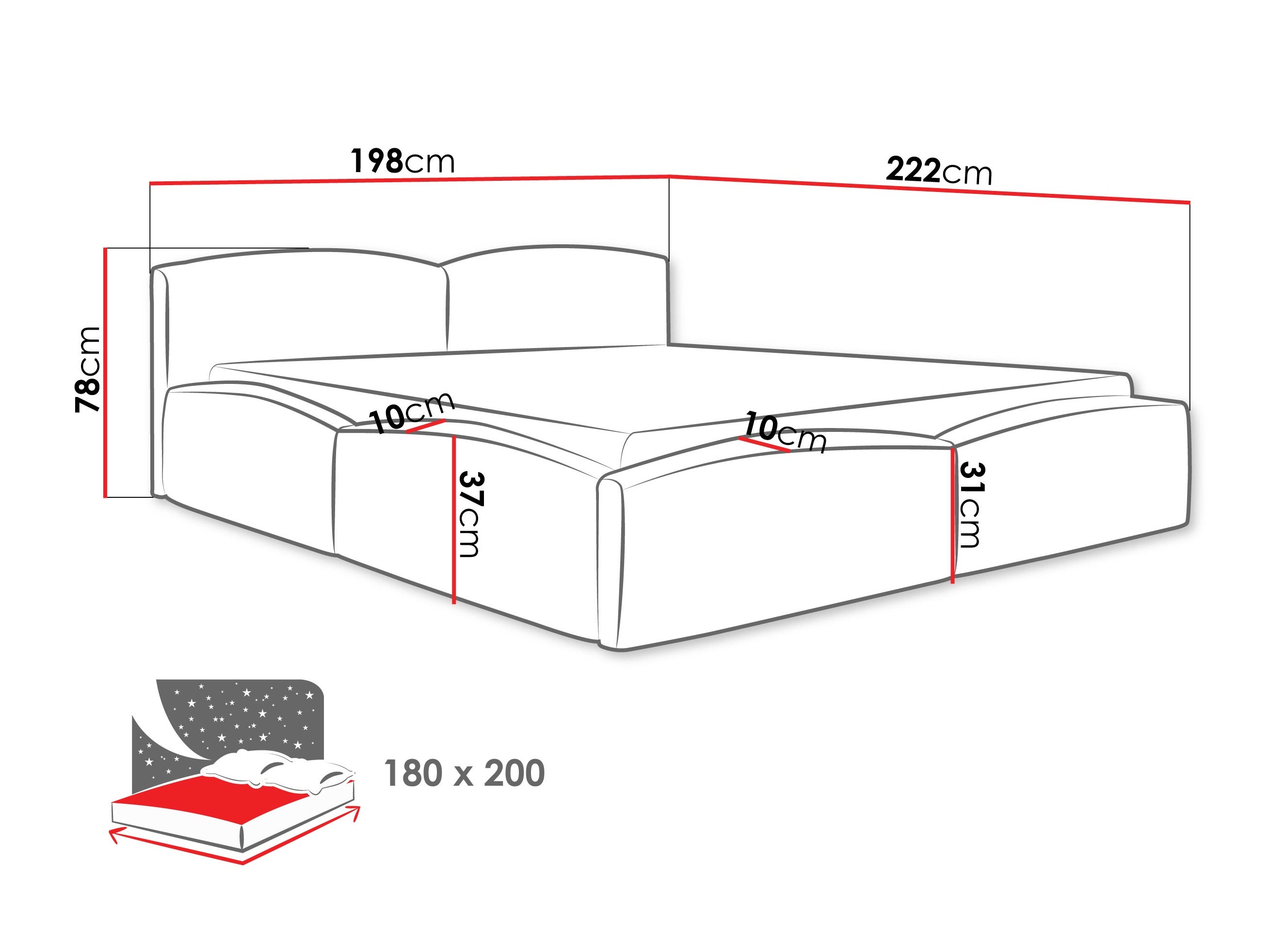Bed TrendyNest Titis (Margo 227.09)