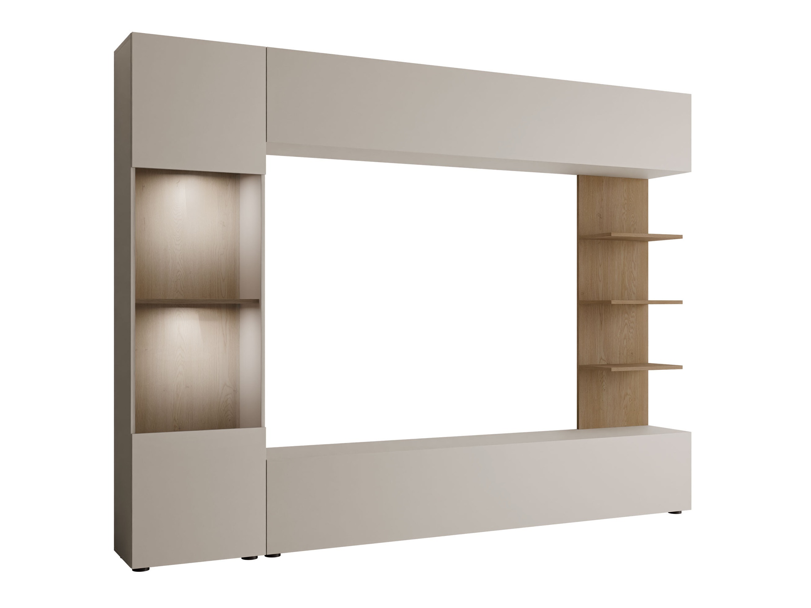 Living room set Comfivo Animus (Cashmere + Oak)