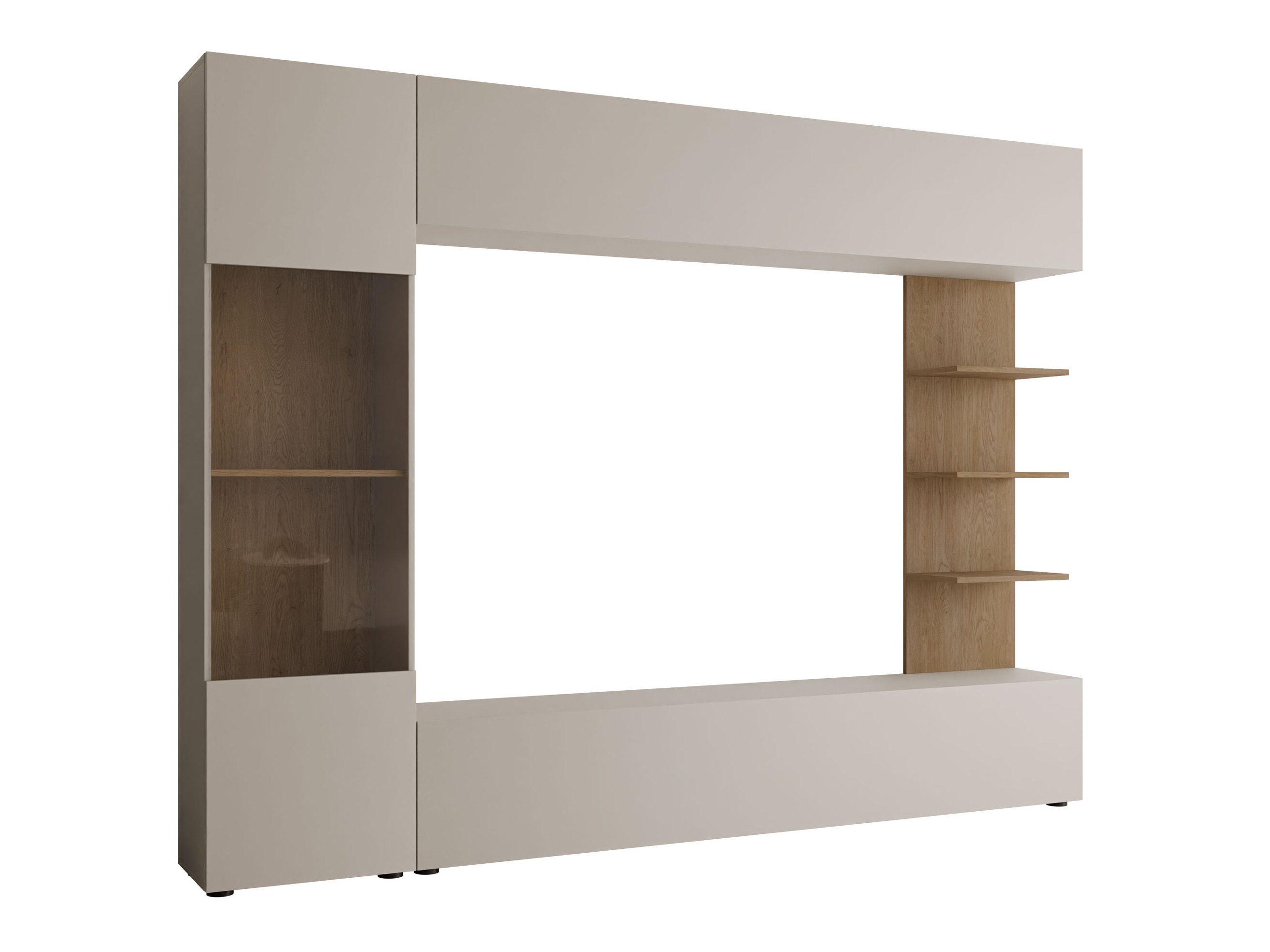 Living room set Comfivo Animus (Cashmere + Oak)