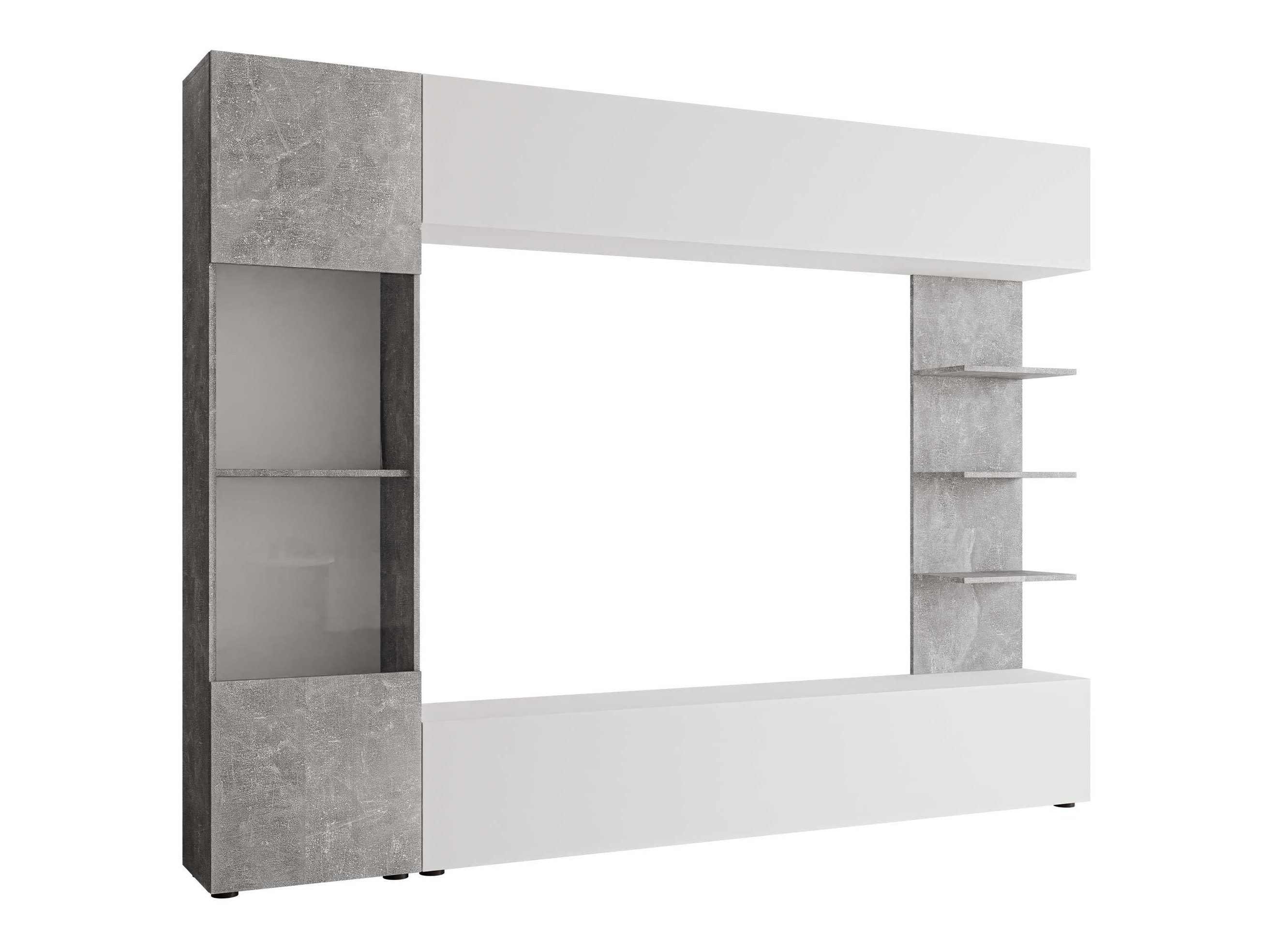 Living room set Comfivo Animus (White + Concrete)