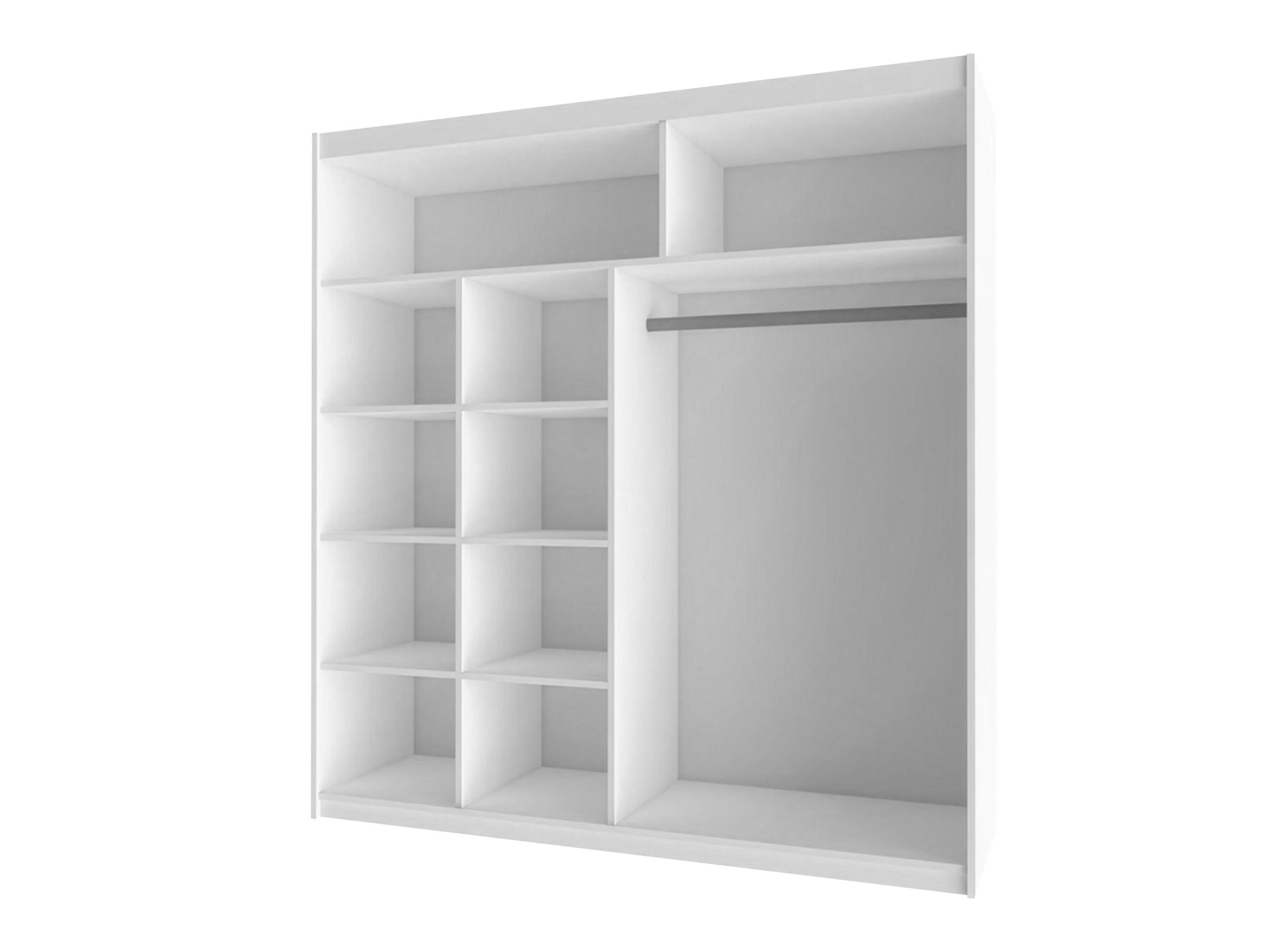 Wardrobe Honolulu 111 (White + Glossy white)