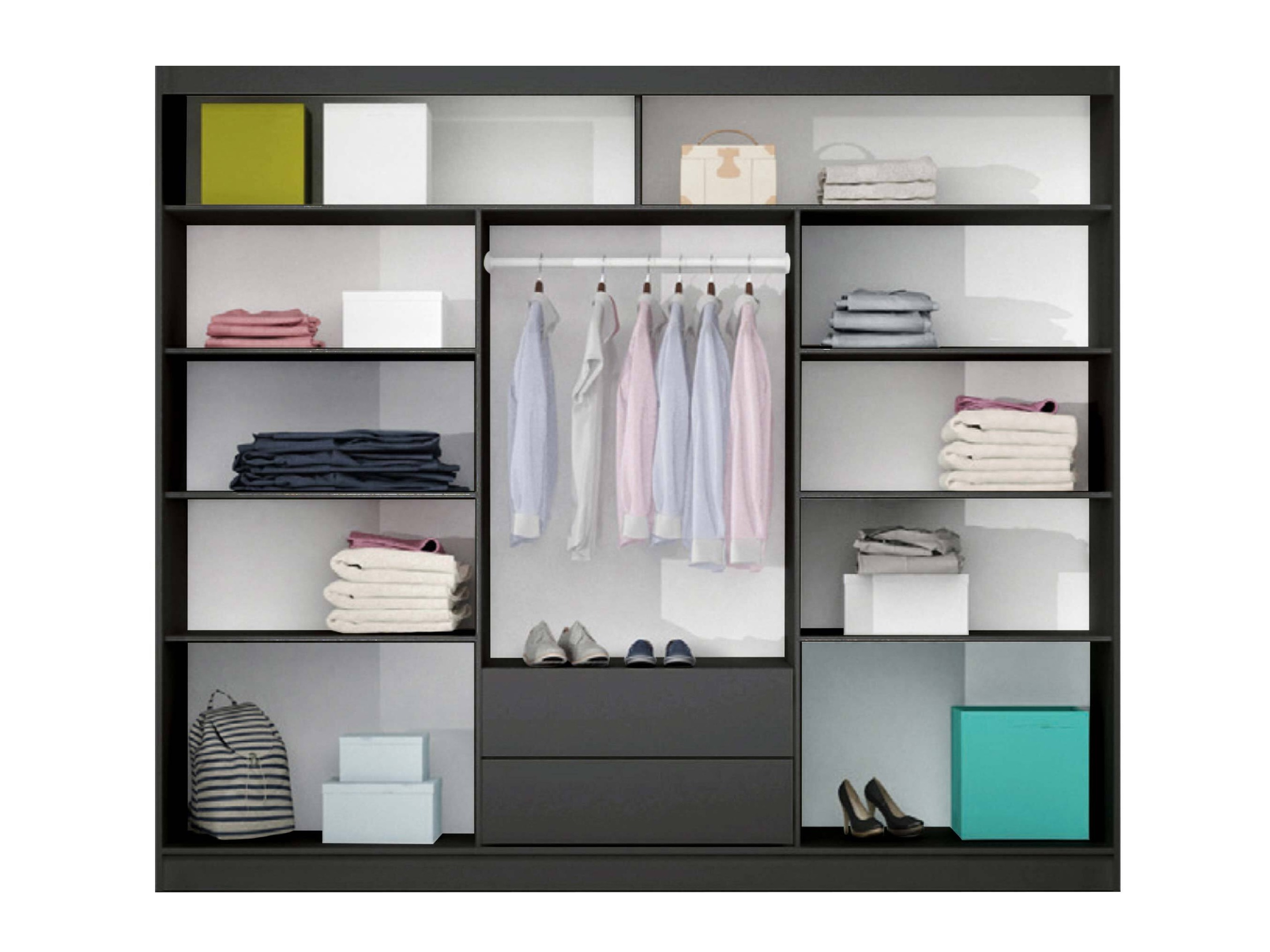 Wardrobe Honolulu 102 (Graphite)