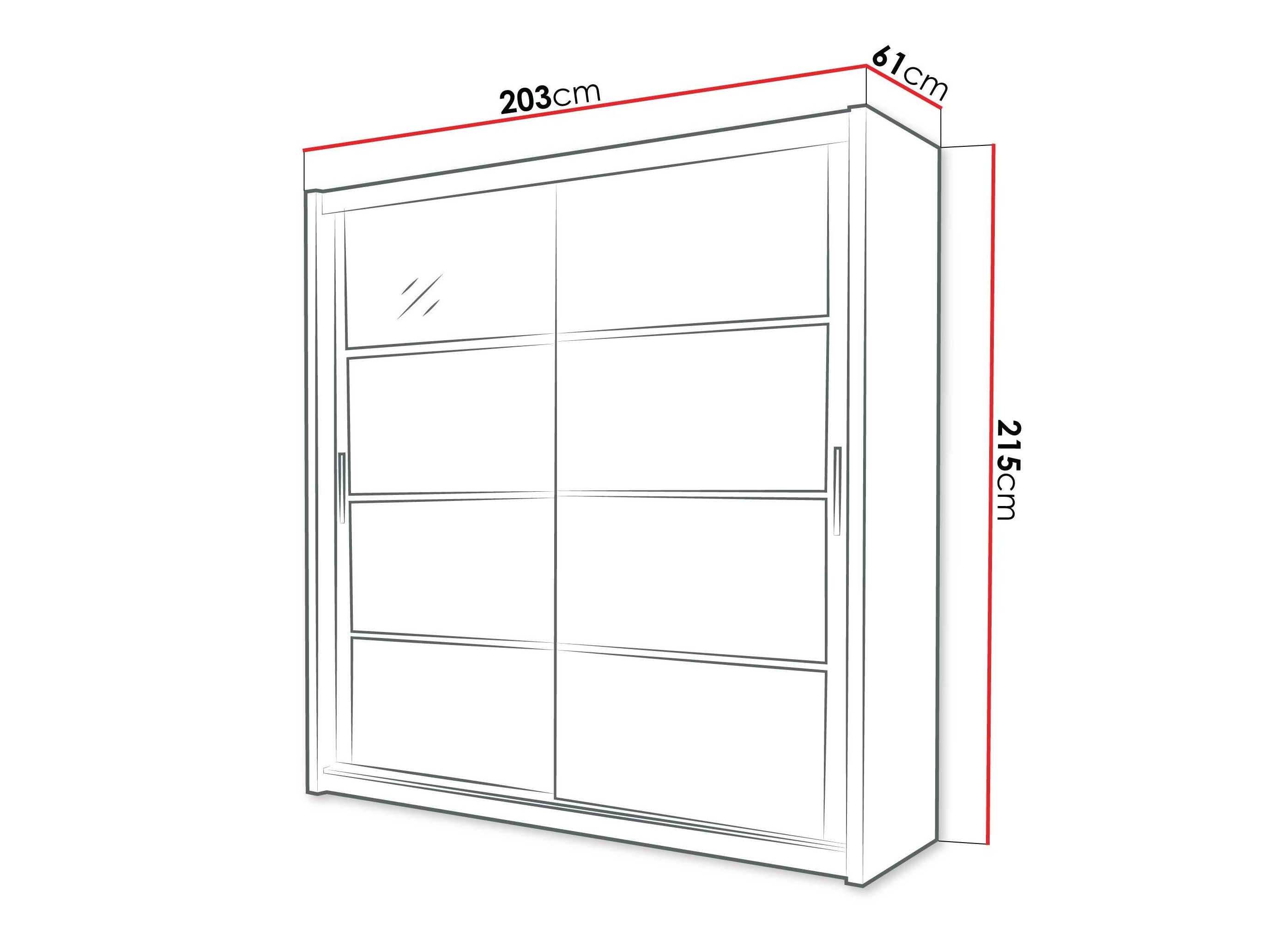 Wardrobe Honolulu 201 (Black)