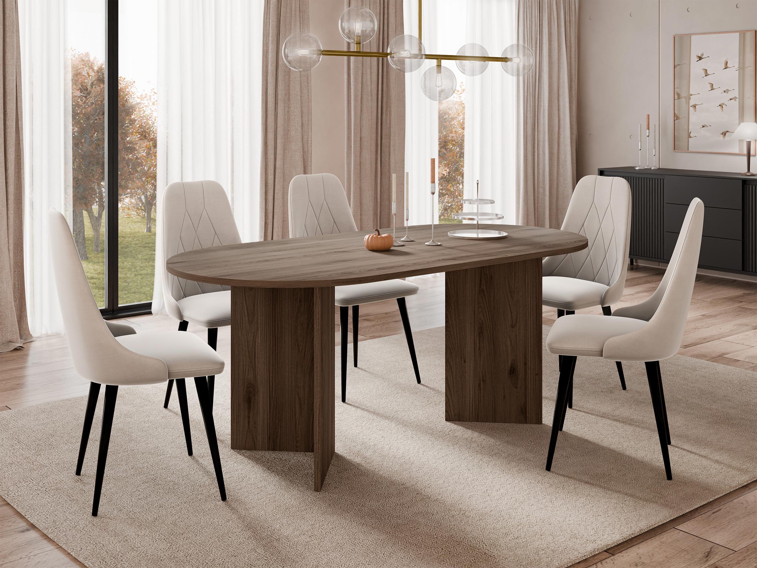 Table Comfivo Fungus (Walnut)