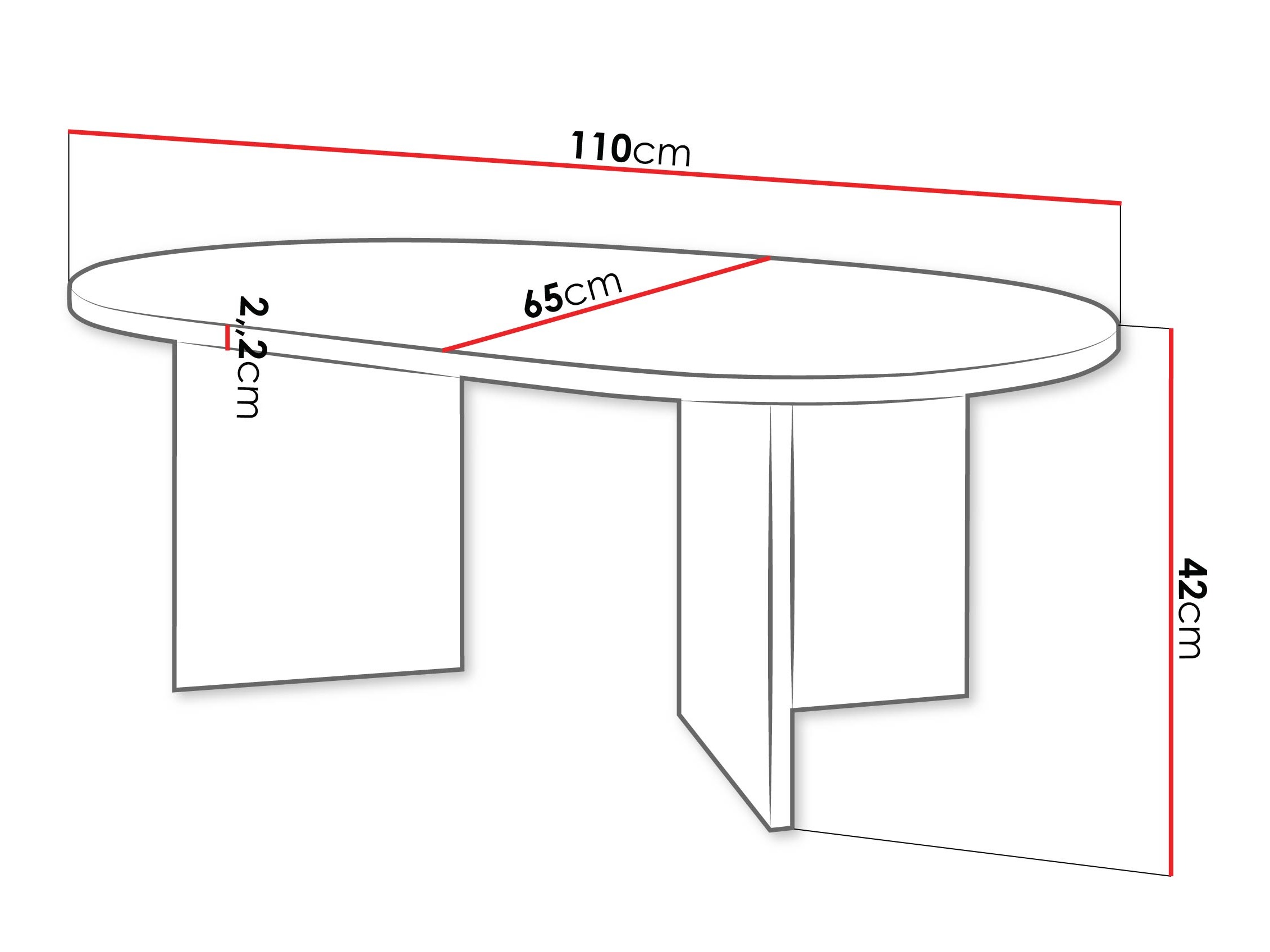 Coffee table Comfivo Fungus (Walnut)