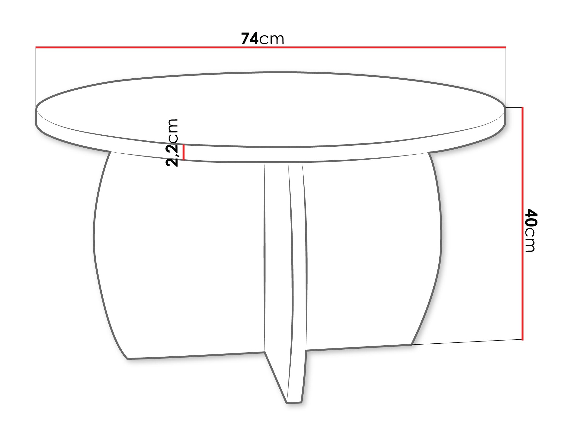 Coffee table Comfivo Pagas (Beige)