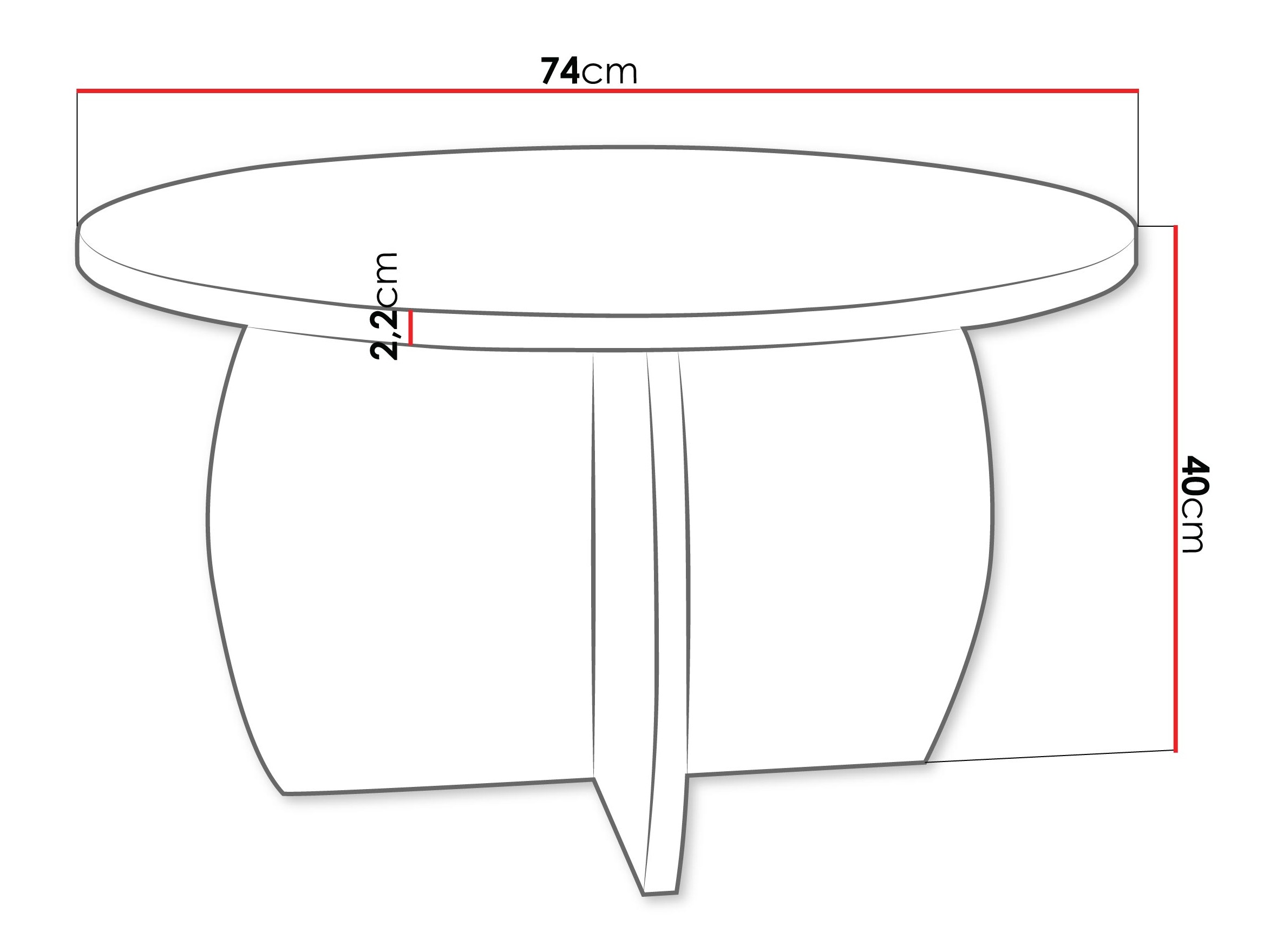 Coffee table Comfivo Pagas (Black marble + Black)
