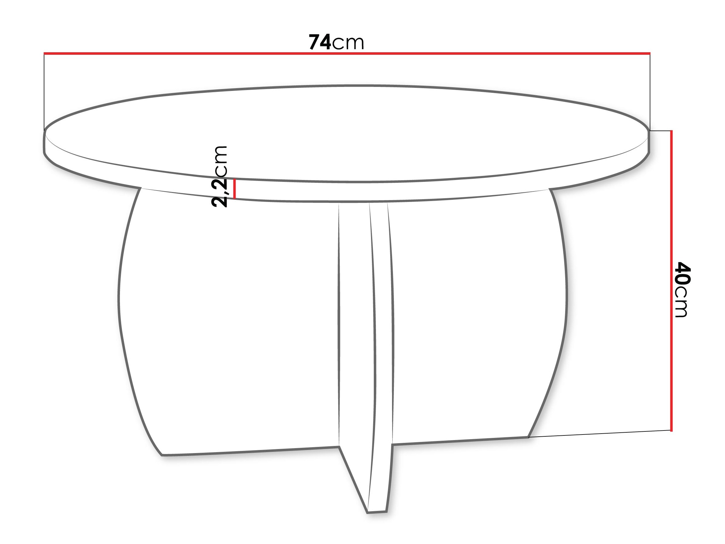 Coffee table Comfivo Pagas (Oak)