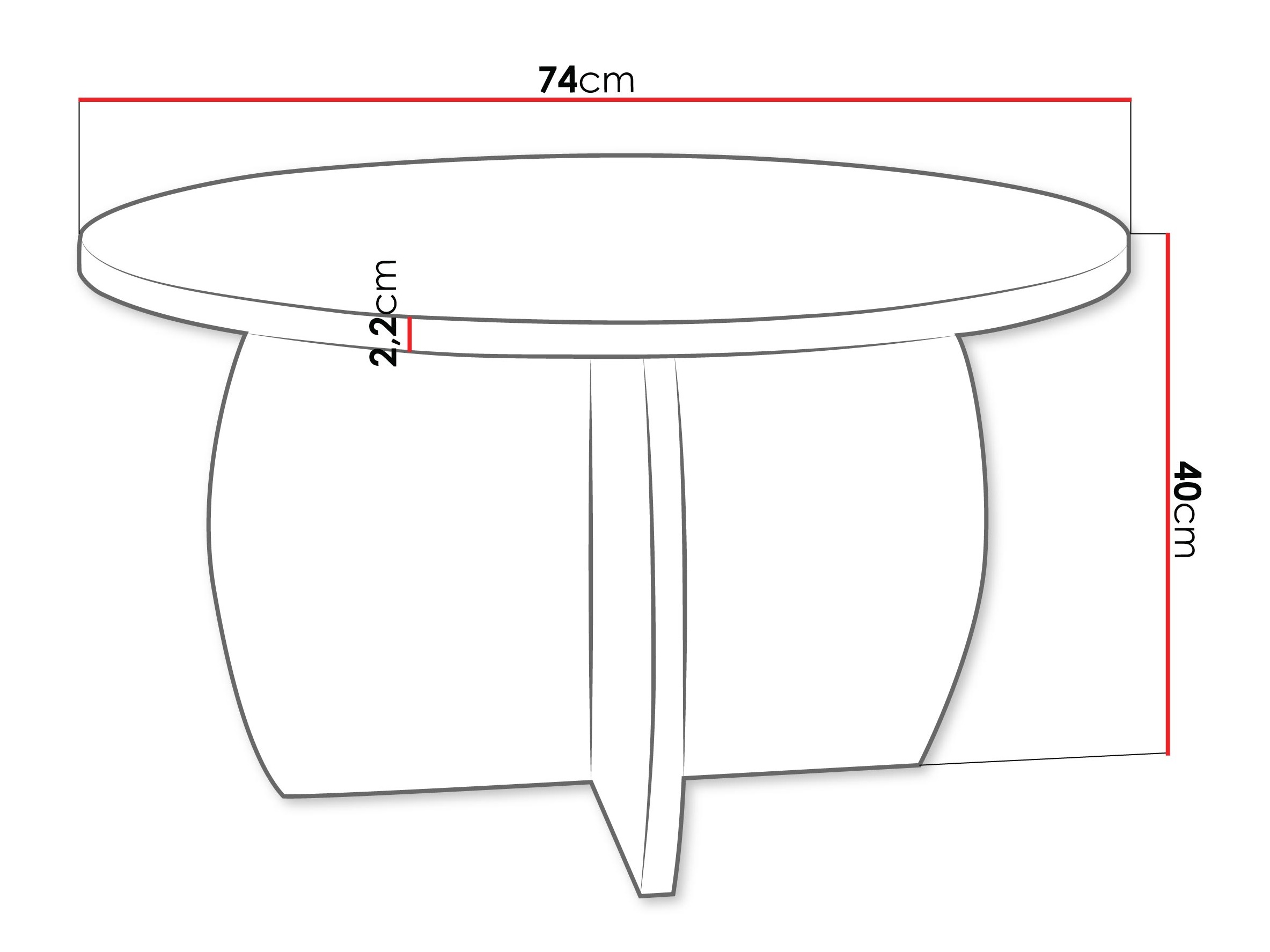 Coffee table Comfivo Pagas (White)